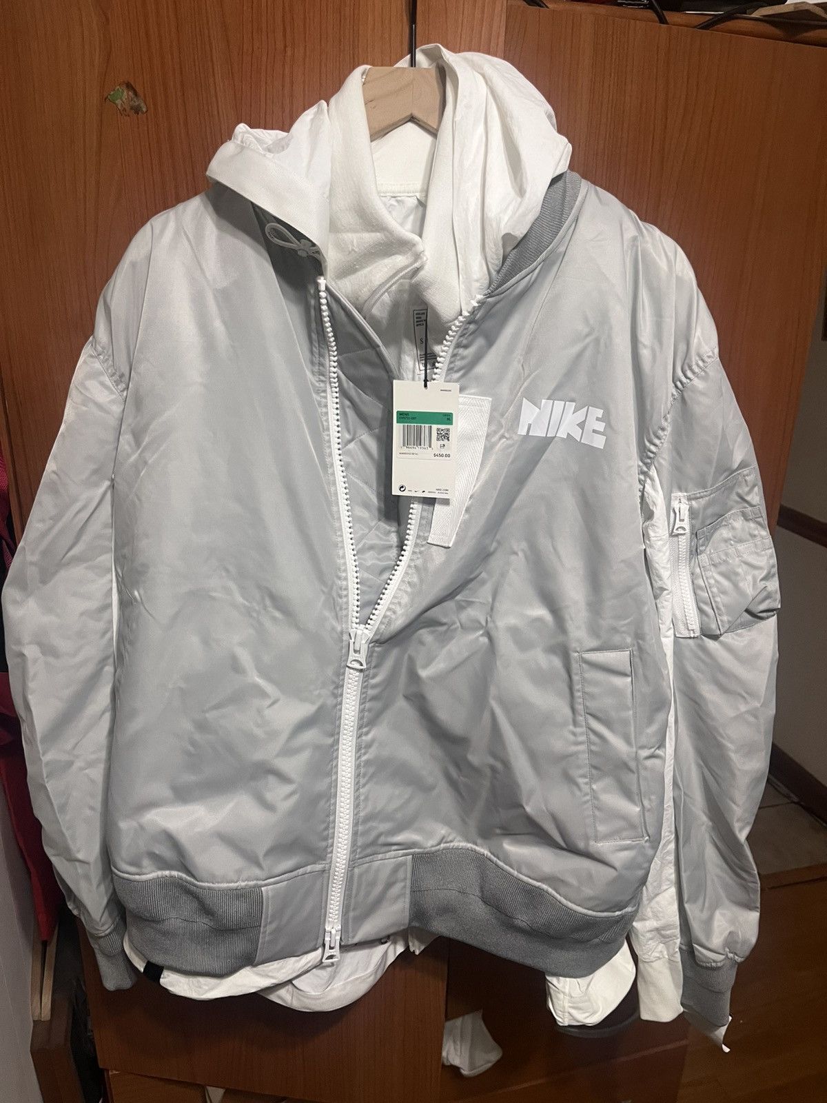 M LAYERED NIKE×SACAI NRG JACKET BOMBER