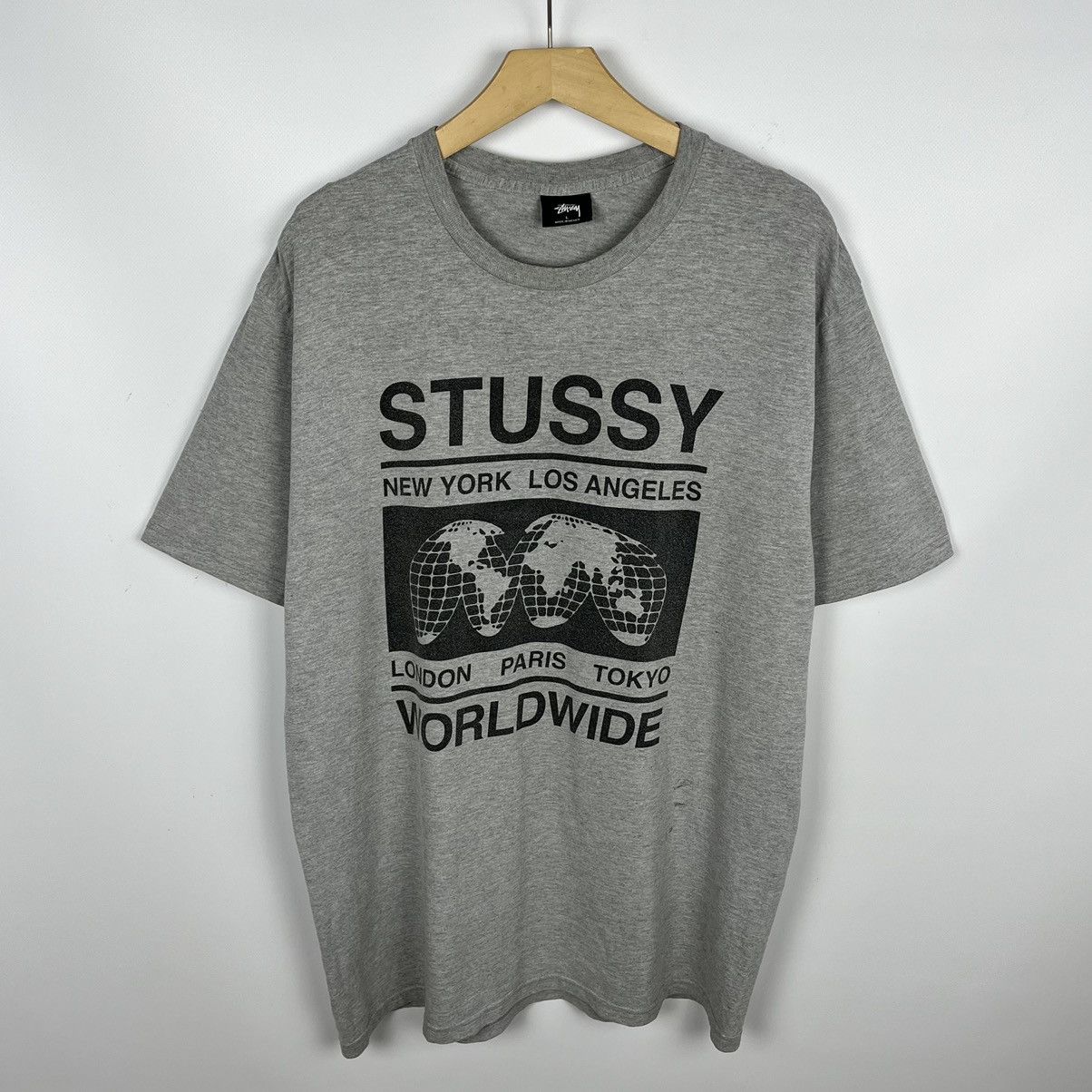 Stussy Vintage Stussy worldwide y2k big logo tee 90’s Size US L / EU 52-54 / 3 - 1 Thumbnail