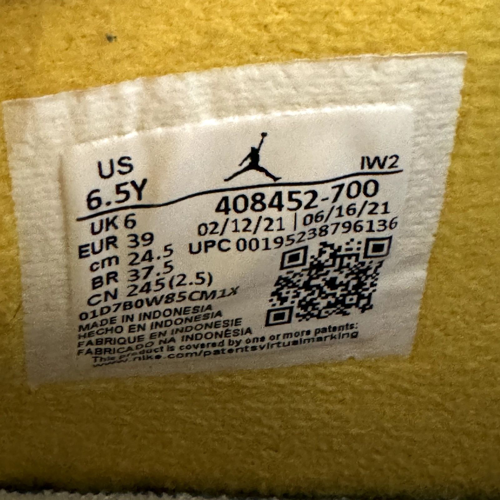 Jordan Brand × Nike Size 6.5 - Air Jordan 4 Retro GS Lightning 2021 Men's Shoes Size US 6.5 / EU 39-40 - 7 Thumbnail
