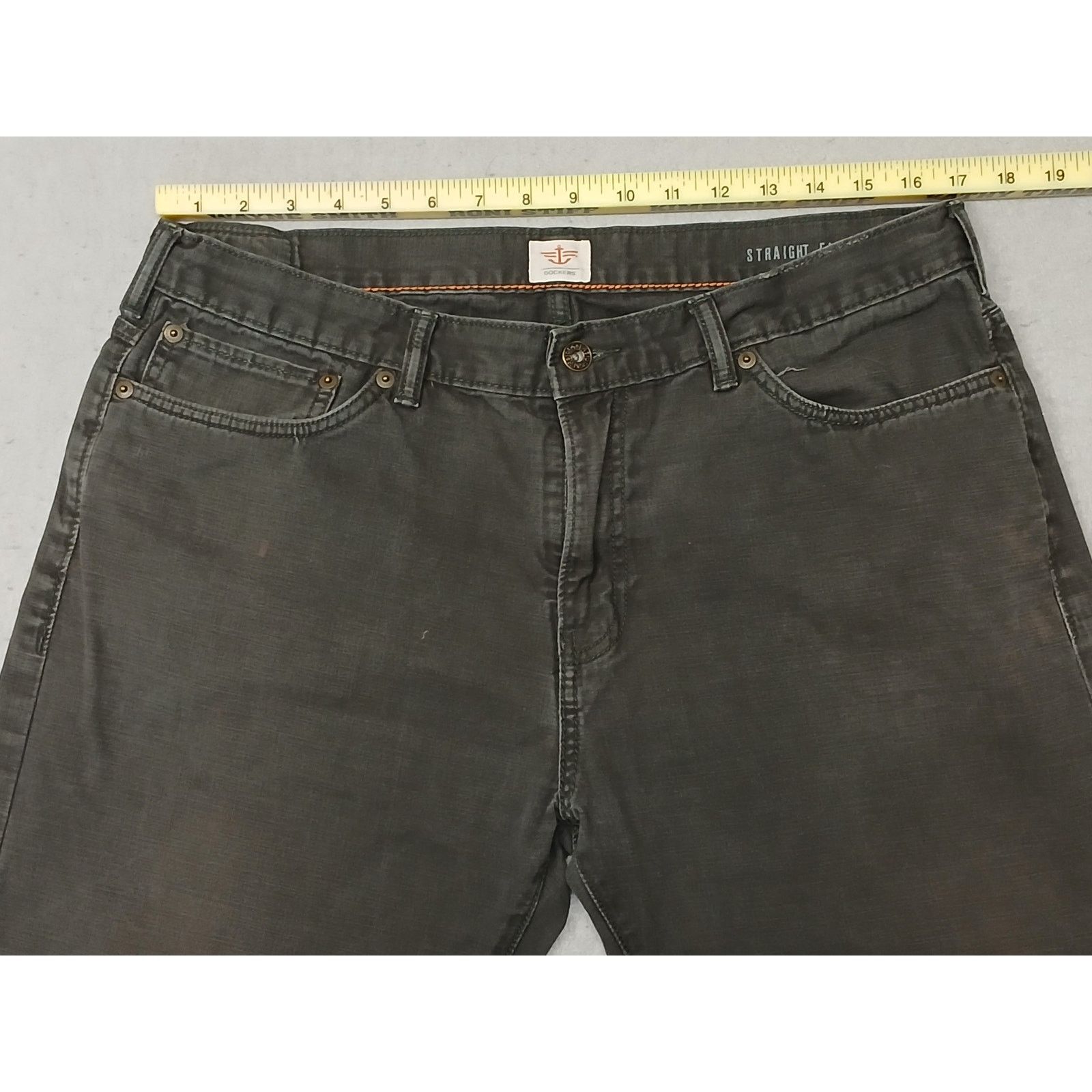 Dockers Dockers (36x30) Men's Charcoal Straight Fit Denim Jeans Size US 36 / EU 52 - 3 Thumbnail