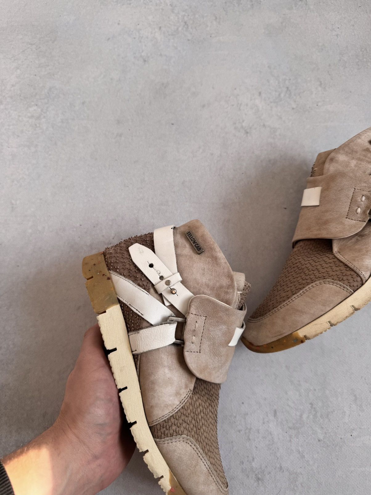 If Six Was Nine Vintage Italy AS 98 Style Rick Owens Vibes Yellow Cub Boots Size US 8 / IT 38 - 4 Thumbnail