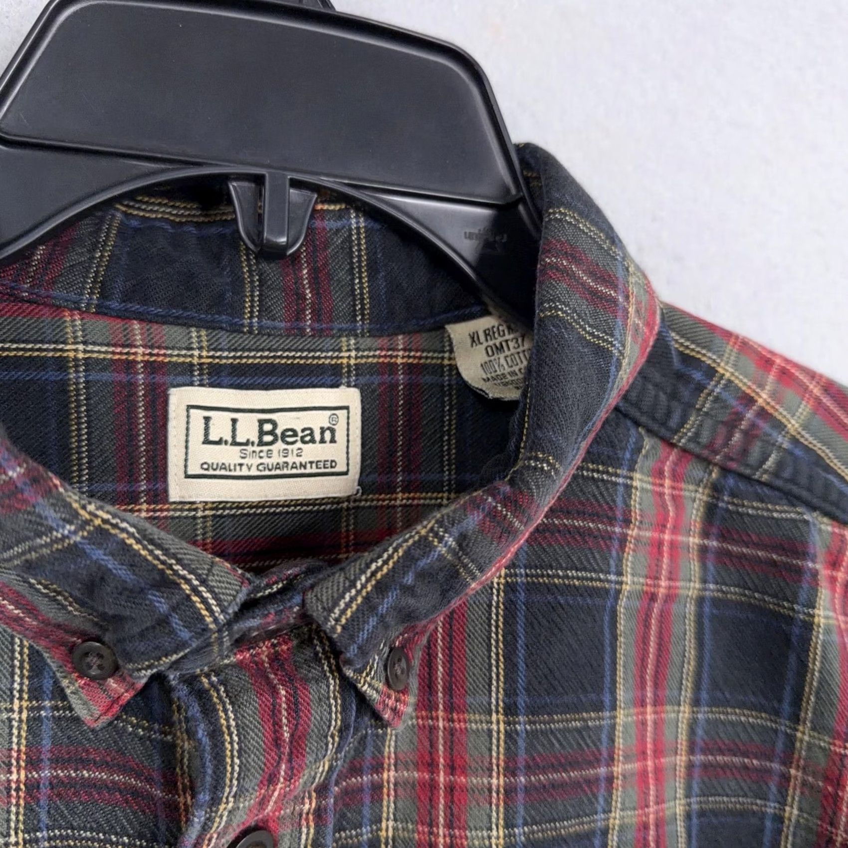 Vintage VINTAGE L.L. Bean Shirt Mens XL Plaid Flannel Button-Front Casual Outdoor Blue Red Size US XL / EU 56 / 4 - 2 Thumbnail