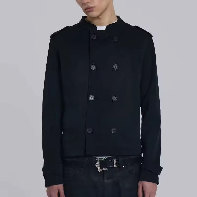 Japanese Brand Black Button Down Jacket Size US XL / EU 56 / 4 - 6 Thumbnail