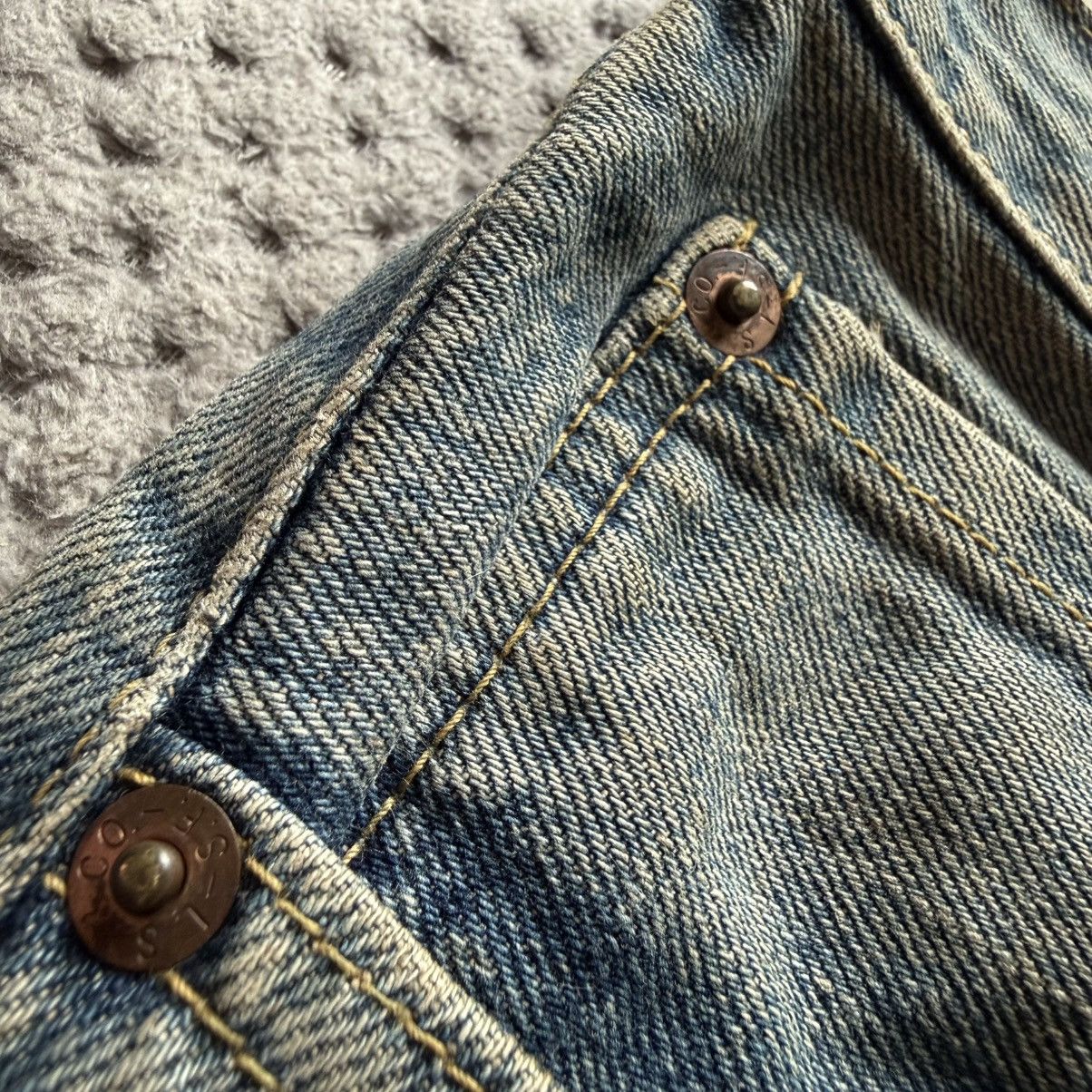 Levi's Vintage Clothing Levis E 503 B-XX 1996 Distressed Selvedge 1970 Aging Denim Size US 32 / EU 48 - 9 Thumbnail