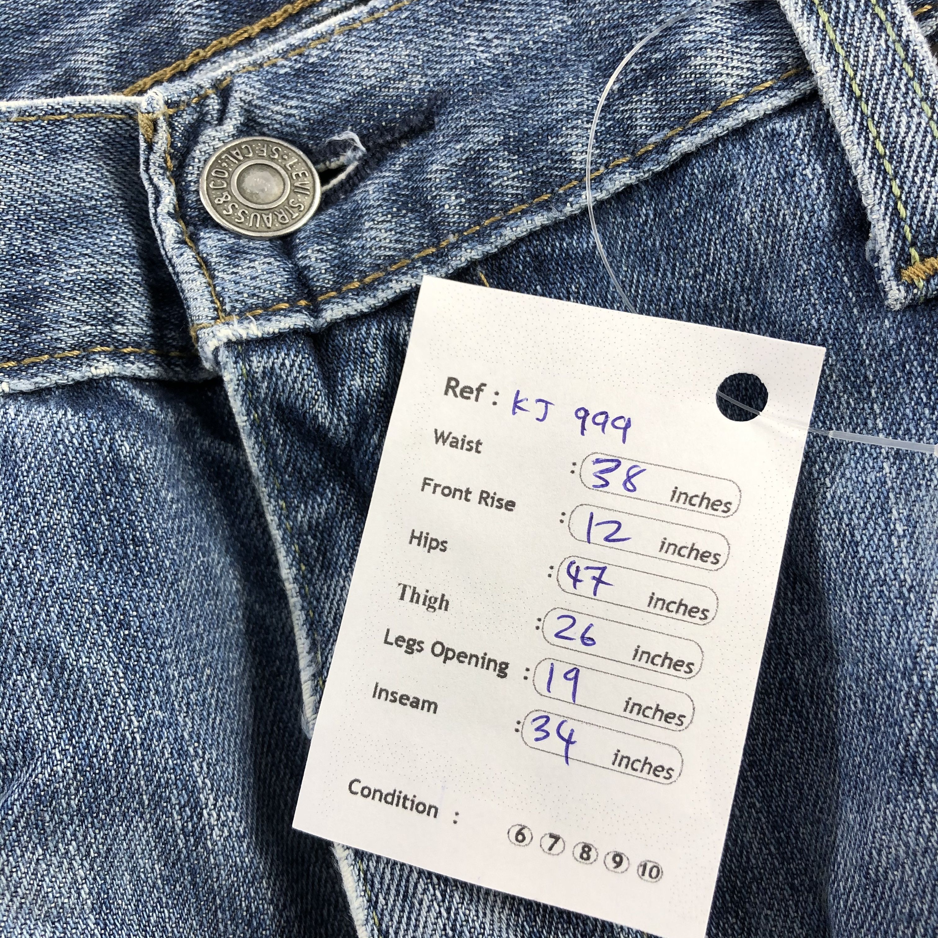 Levi's Vintage Levis 527 Jeans Distress Flare Denim KJ999 Size US 36 / EU 52 - 16 Thumbnail