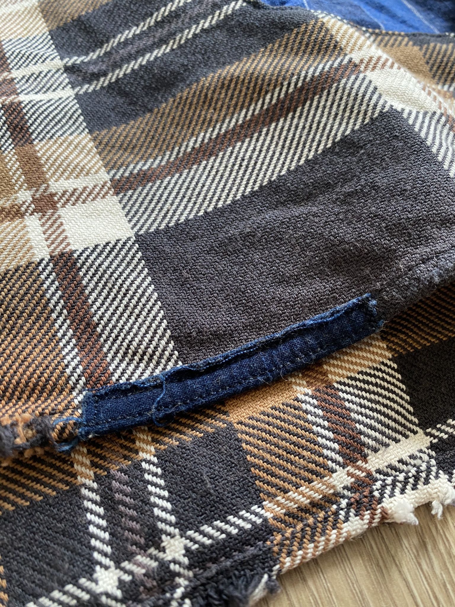 Kapital DISTRESSED VINTAGE WASH CHECK SHIRT Size US M / EU 48-50 / 2 - 10 Thumbnail