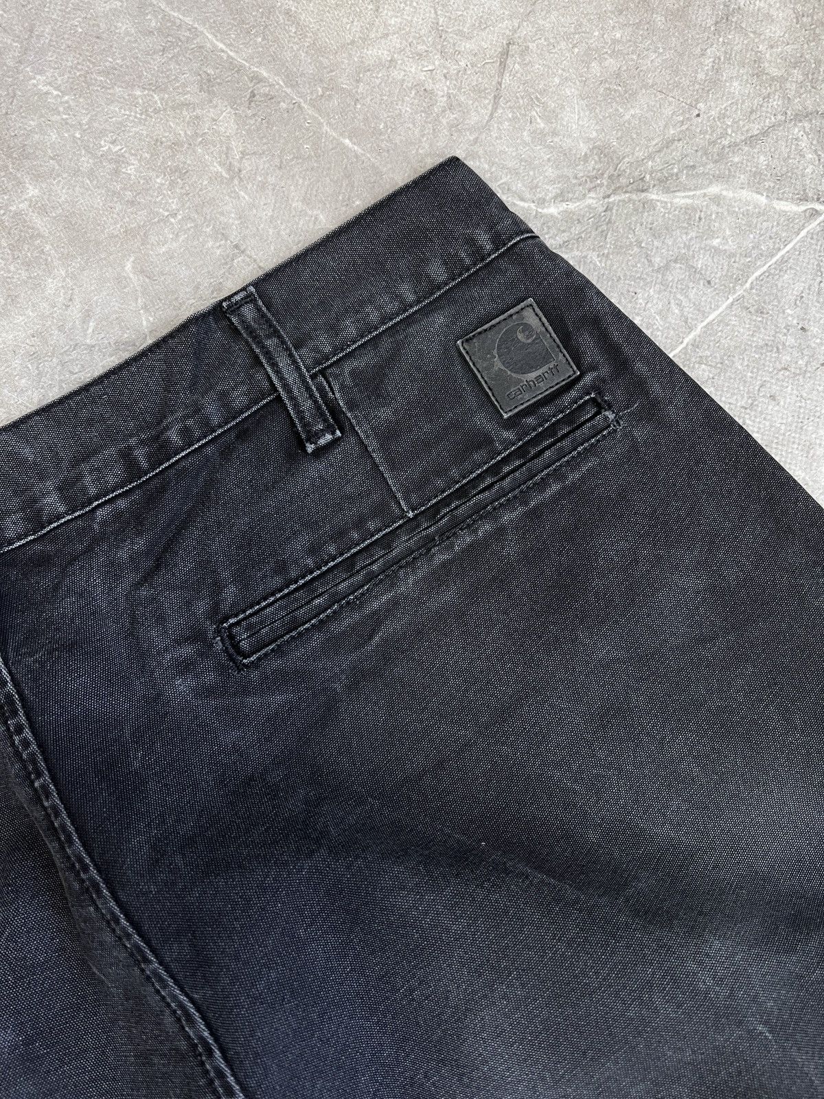 Carhartt Carpenter washed distressed black pants y2k Carhartt Size US 33 - 10 Thumbnail