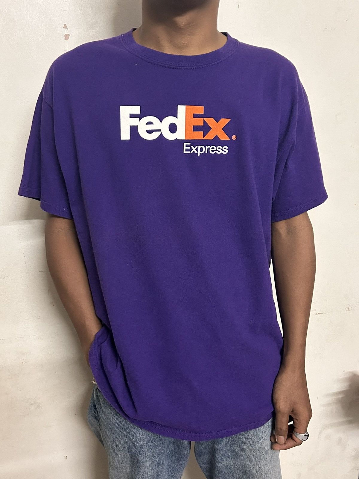 Gildan Fedex Purple Promo Tee Size US L / EU 52-54 / 3 - 1 Thumbnail