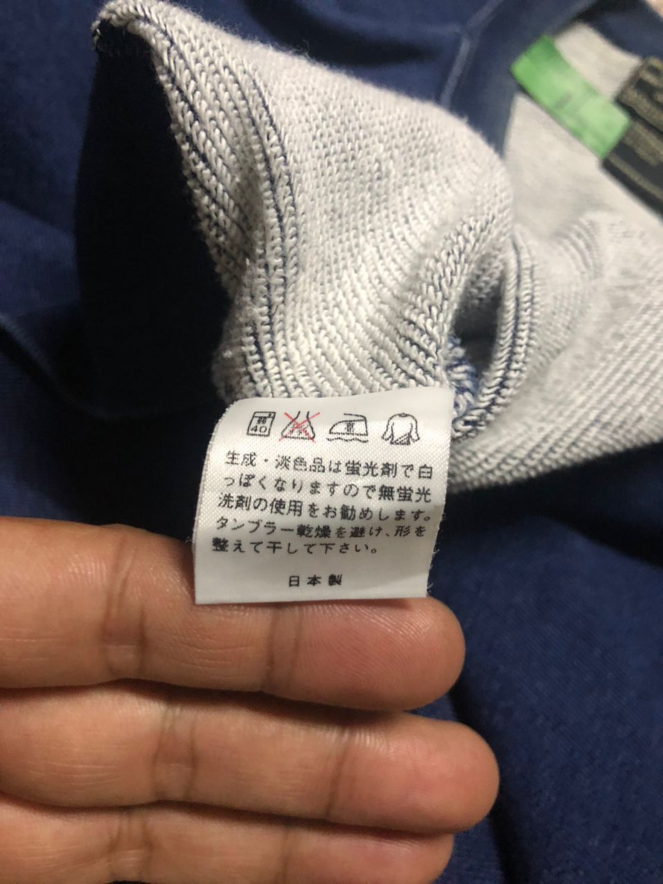Japanese Brand Vintage 90s Milwork Fishing Camp'97' Indigo Sweatshirt Size US L / EU 52-54 / 3 - 15 Thumbnail