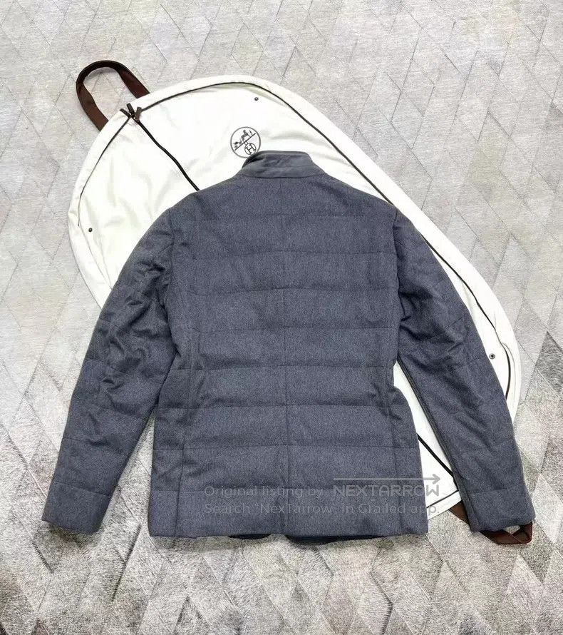 Loro Piana Loro Piana Vicuña and Baby Cashmere Down Jacket, 50% Vicuñ Size US XXL / EU 58 / 5 - 4 Thumbnail