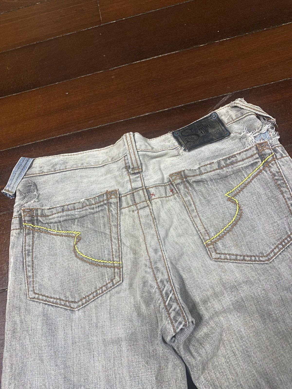 semanticdesign Semantic Design Clawmark art design Thrashed Denim Jeans Size US 34 / EU 50 - 18 Thumbnail