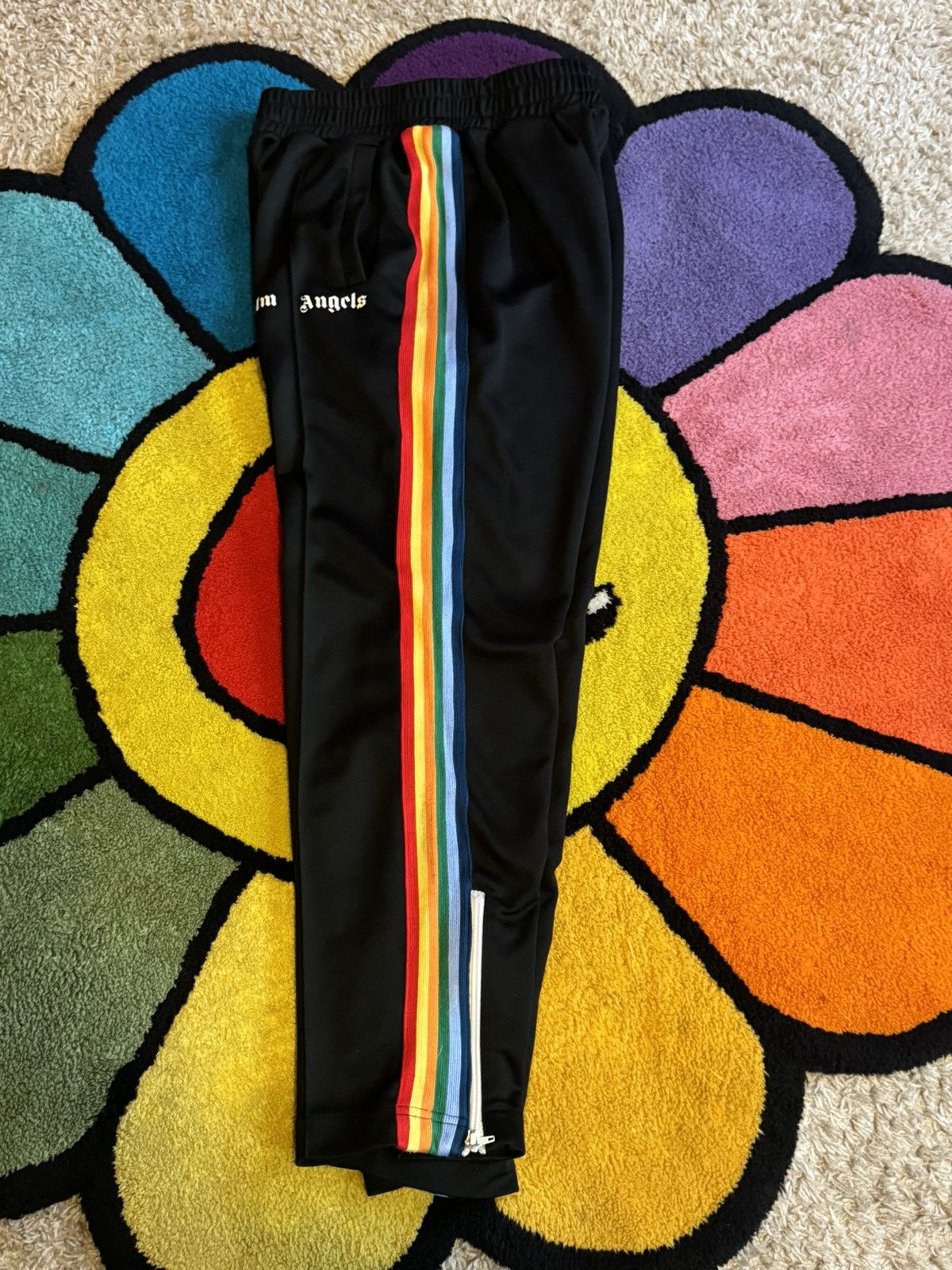 Designer × Palm Angels Rainbow palm angels sweat pants Size US 38 / EU 54 - 4 Thumbnail
