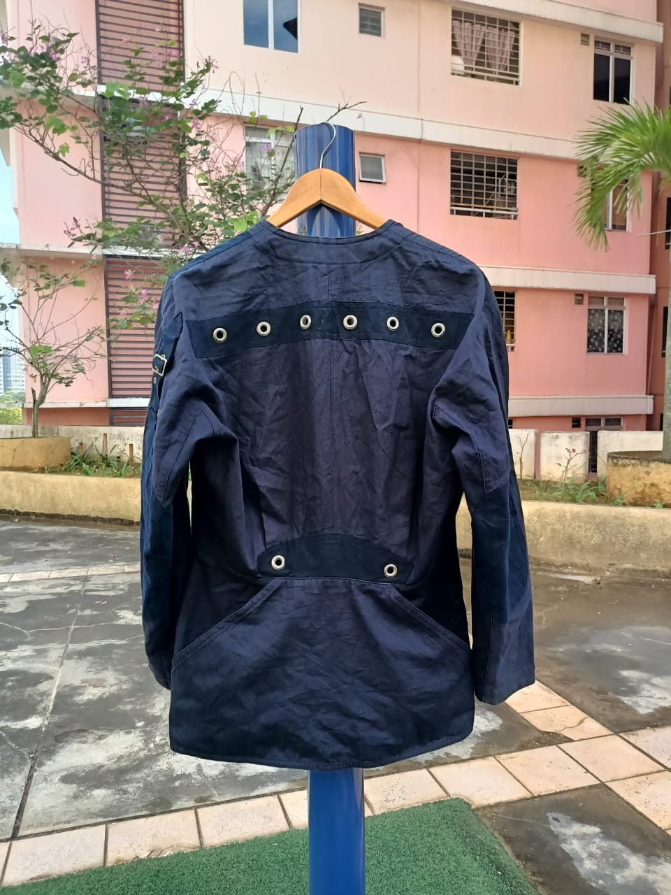 Japanese Brand Vintage 80s Kansai Yamamoto smile pocket jackets Size US M / EU 48-50 / 2 - 8 Thumbnail
