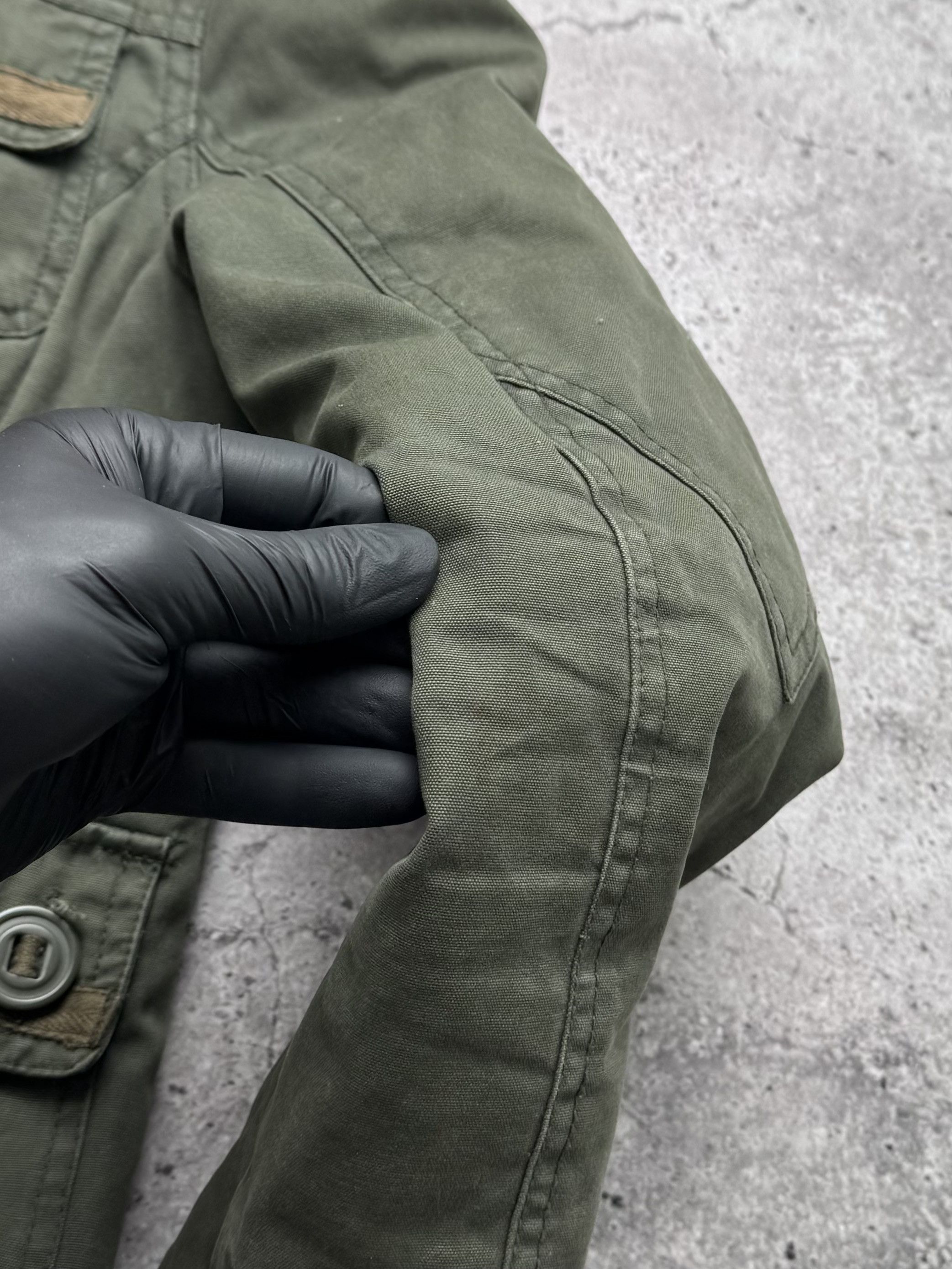 Vintage Y2K Utility Jacket Military Cargo Field Coat Y2K Casual (E8) Size M / US 6-8 / IT 42-44 - 3 Thumbnail
