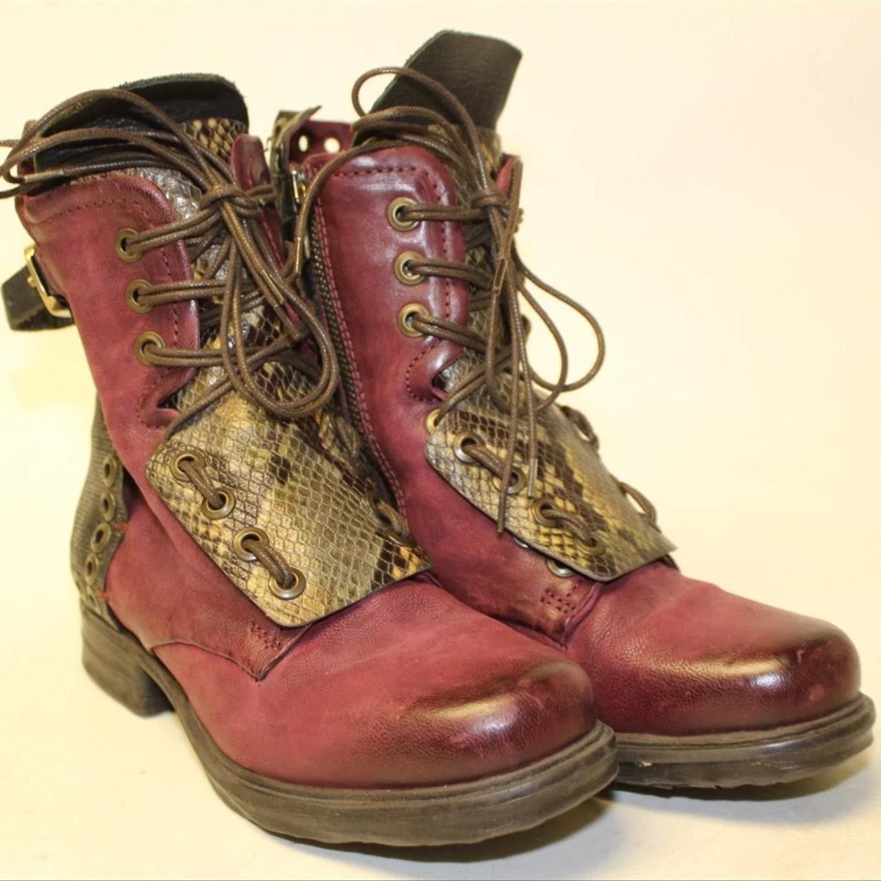 A.S.98 A.S.98 Italy Leather Snake Boots 36 Size US 6 / IT 36 - 1 Thumbnail