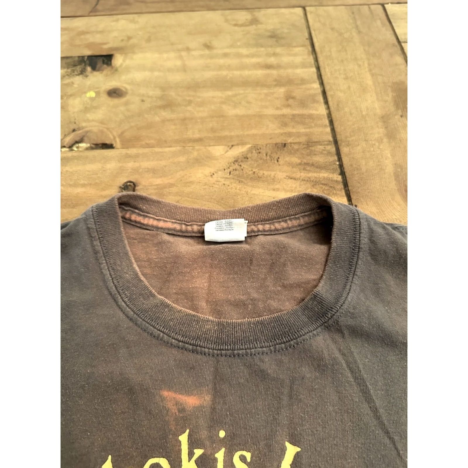 Vintage Destination Sokokis Lake Maine T-Shirt Size L Distressed Sun Fade Gray Mens Size US L / EU 52-54 / 3 - 3 Thumbnail