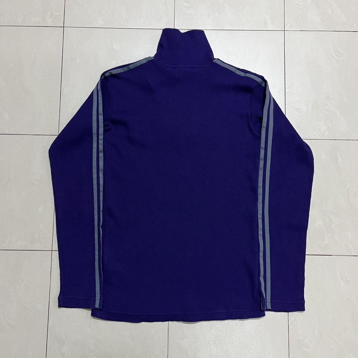 Adidas × Vintage Vintage Adidas 3 Stripes Patches Waffle Tracktop Size US S / EU 44-46 / 1 - 13 Thumbnail