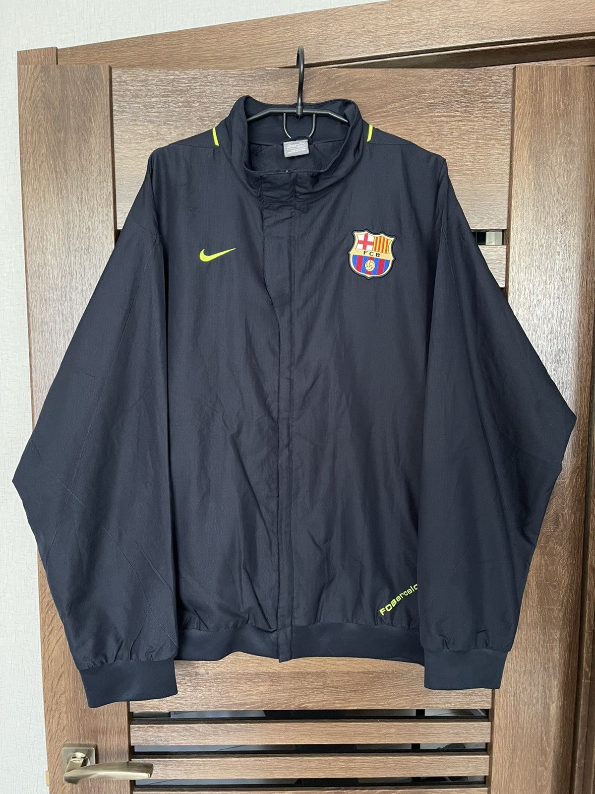 Vintage Nike FC Barcelona Vintage Soccer Zip Track Jacket Size US XXL / EU 58 / 5 - 2 Thumbnail