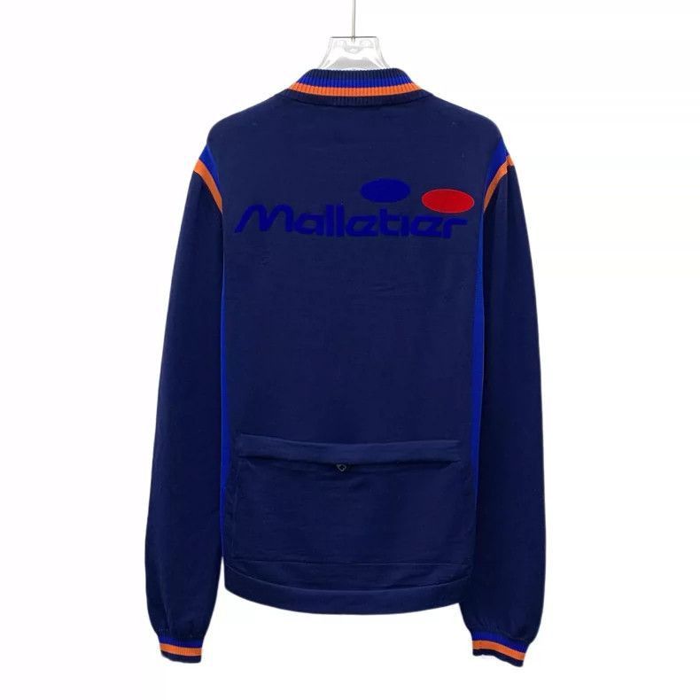 Louis Vuitton Louis Vuitton Navy Strip Wool HalfZip Sweatshirt-2506 Size US M / EU 48-50 / 2 - 2 Thumbnail