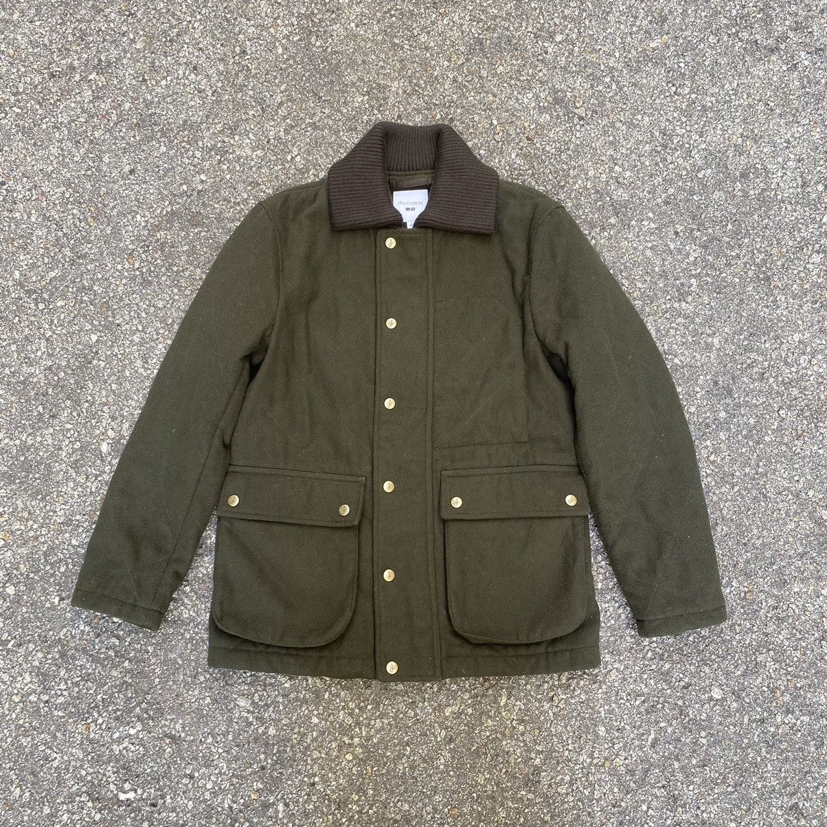 image of J W Anderson x Seditionaries Uniqlo X J.w Anderson Wool Jacket Heavy Coat Nice Design in Green (Siz