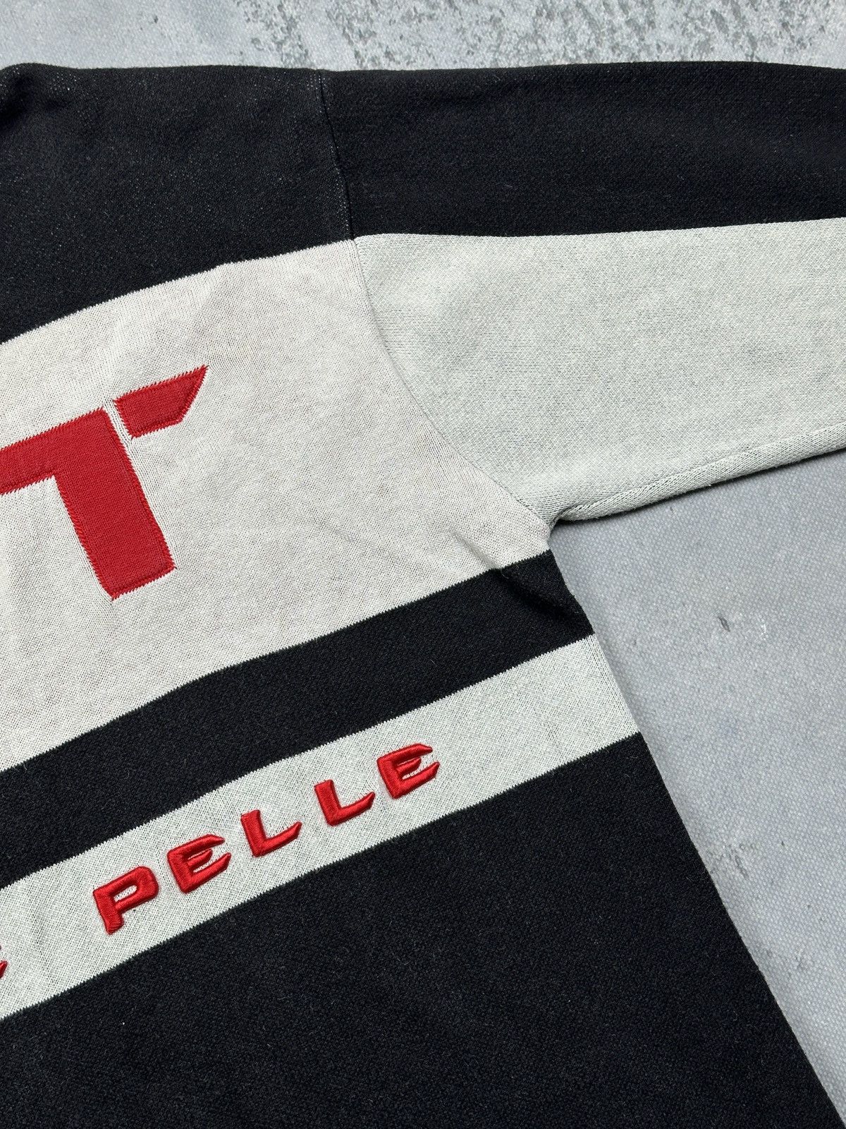 Marc Buchanan Vintage Pelle Pelle PPT Logo Knit Sweater XXL Y2K Streetwear Size US XXL / EU 58 / 5 - 9 Thumbnail