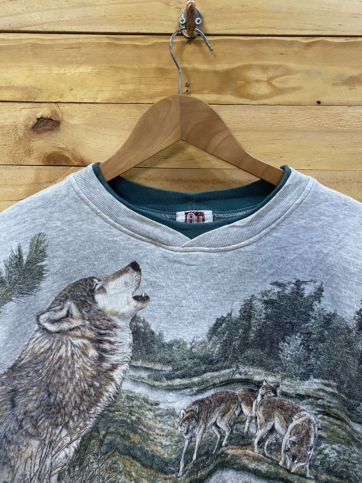Habitat × Vintage Vintage art unlimited wolf sweatshirt Size US XL / EU 56 / 4 - 3 Thumbnail