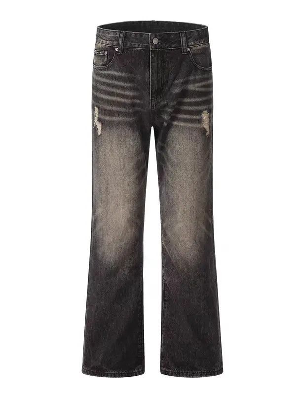 VIBE Aged washed baggy micro flare jeans Size US 34 / EU 50 - 5 Thumbnail