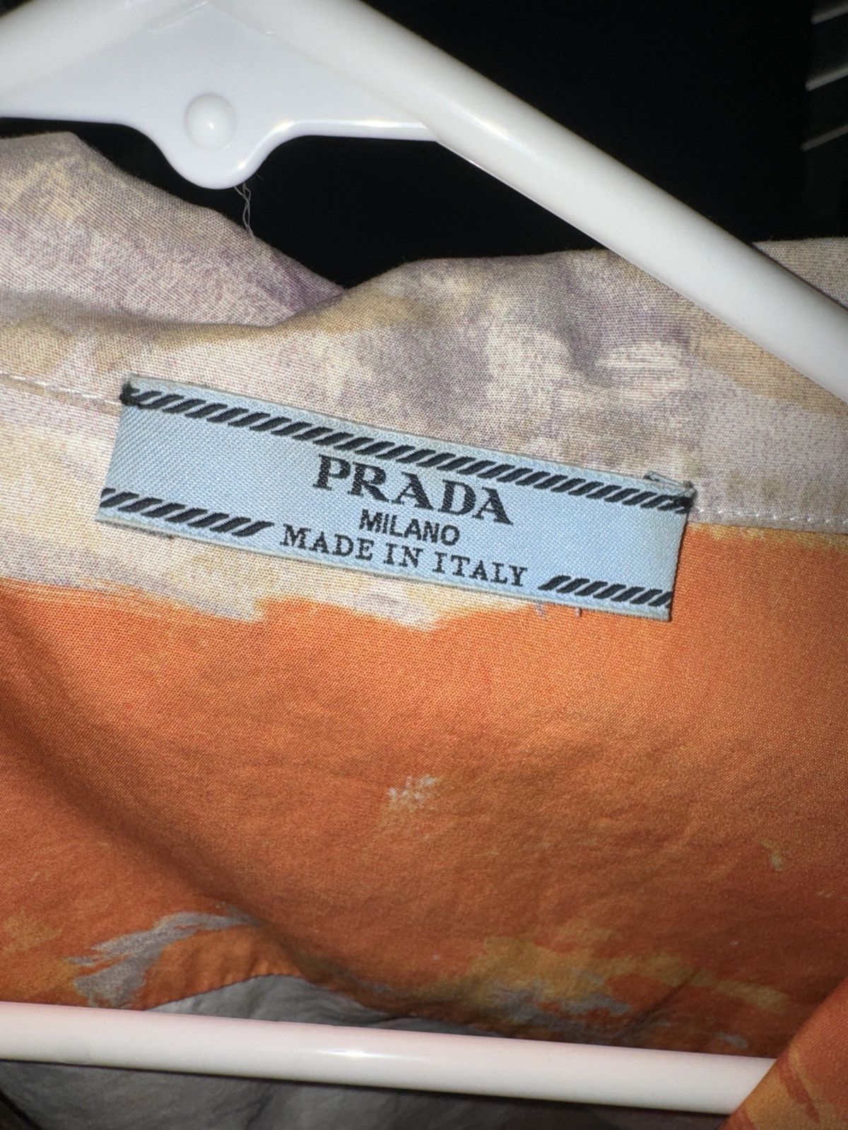 Prada Prada Camp Collar Painted Shirt Size US S / EU 44-46 / 1 - 5 Thumbnail