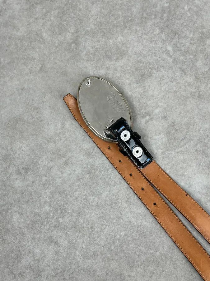 Dsquared2 Dsquared2 Black Leather Globe Studded Belt Size ONE SIZE - 6 Thumbnail
