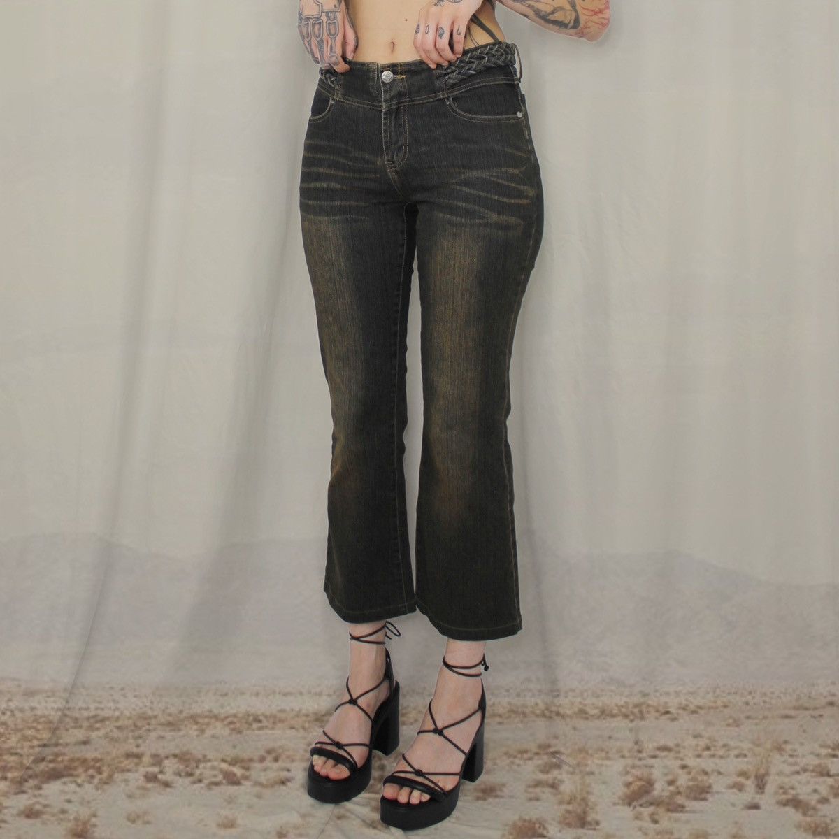 Japanese Brand × Vintage ⛓️BRAID DENIM⛓️ Size 30" / US 8 / IT 44 - 2 Thumbnail