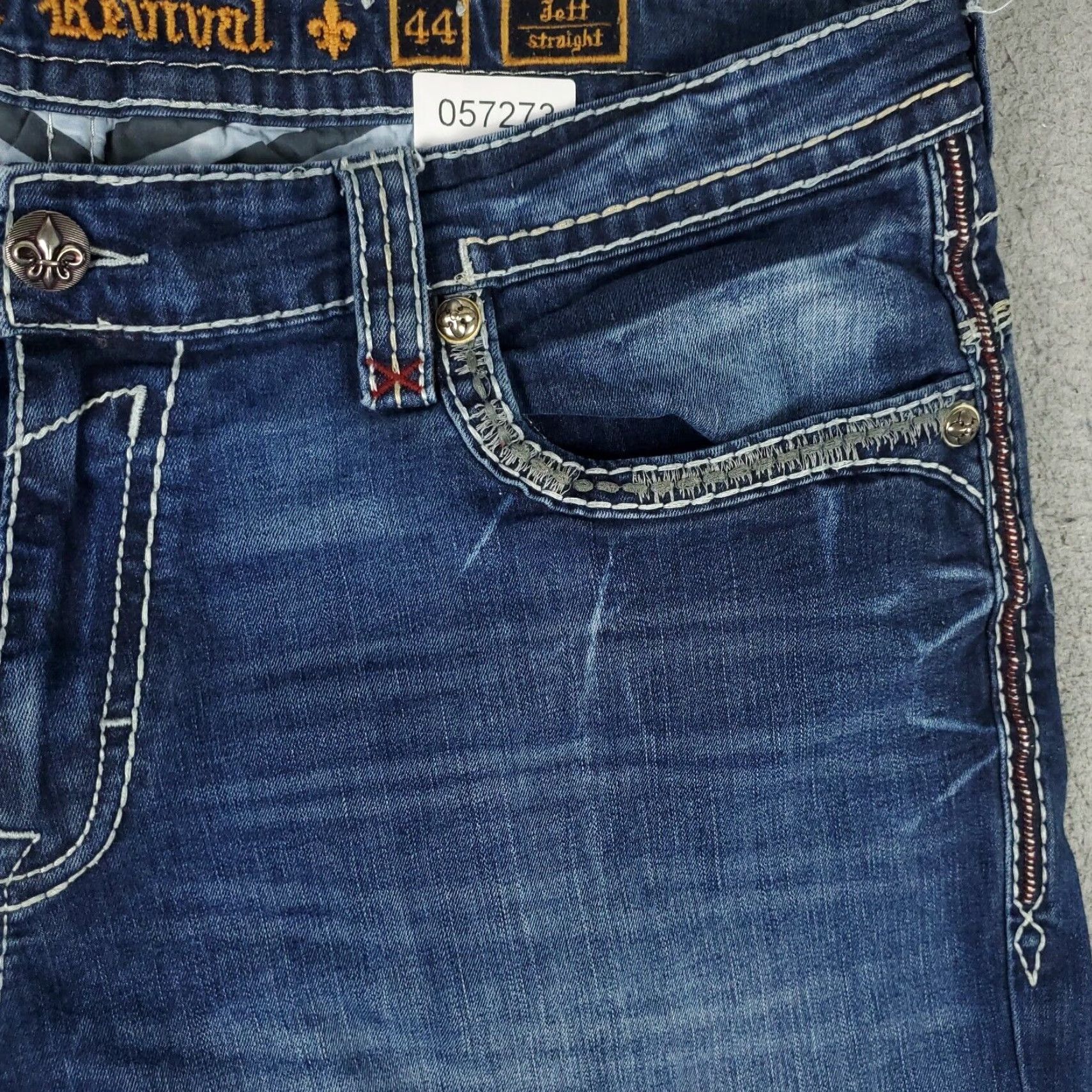 Vintage Rock Revival Bermuda Shorts Mens Size 44 Blue Denim Cut Off Regular Fit Size US 44 / EU 60 - 3 Thumbnail