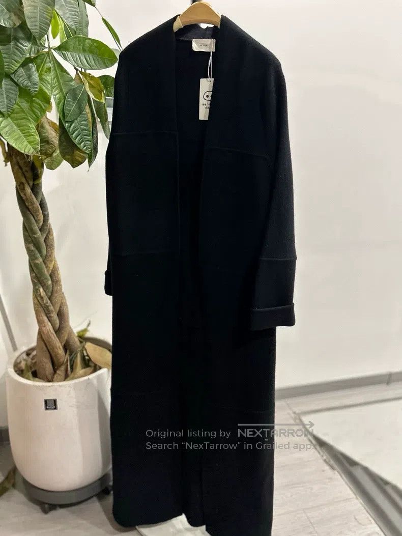 The Row The Row Black wool long knit coat Size XS / US 0-2 / IT 36-38 - 2 Thumbnail
