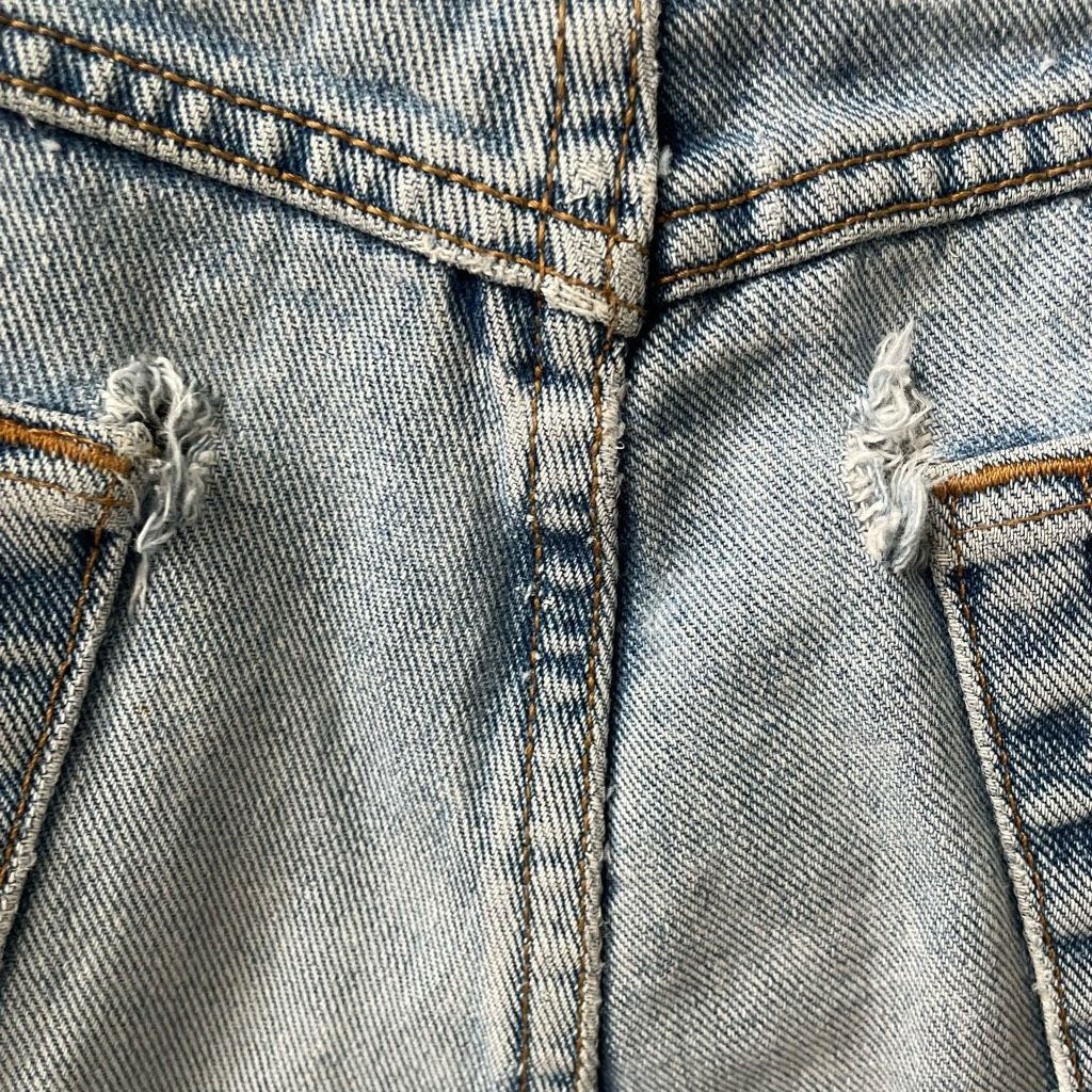 Guess Vintage 80s Guess George’s Marciano USA Cut Off Jean Shorts Size 30" / US 8 / IT 44 - 6 Thumbnail