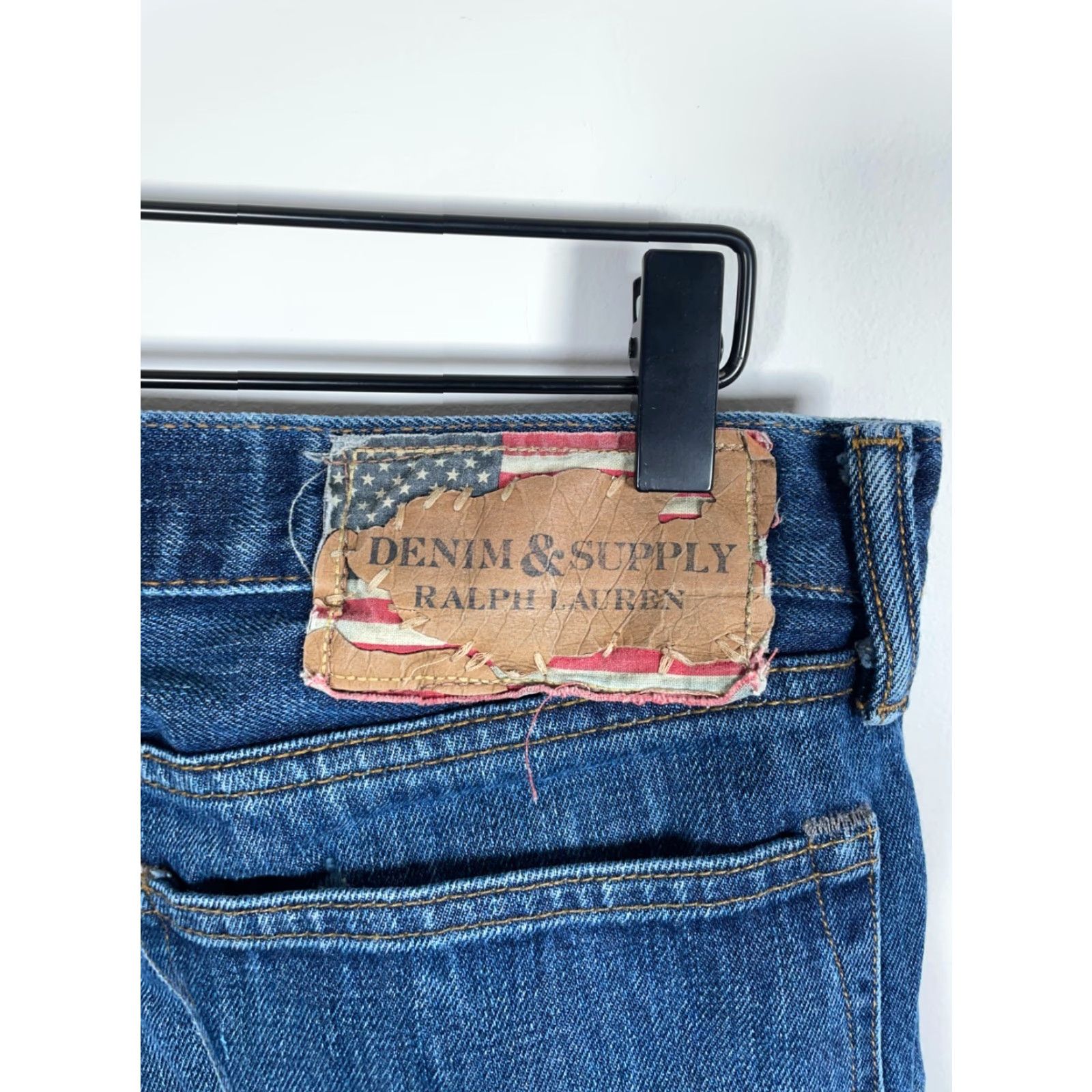 Vintage Denim & Supply Ralph Lauren Bootcut Jeans Men's 33 x 30 Blue Denim Low Rise Size US 34 / EU 50 - 3 Thumbnail