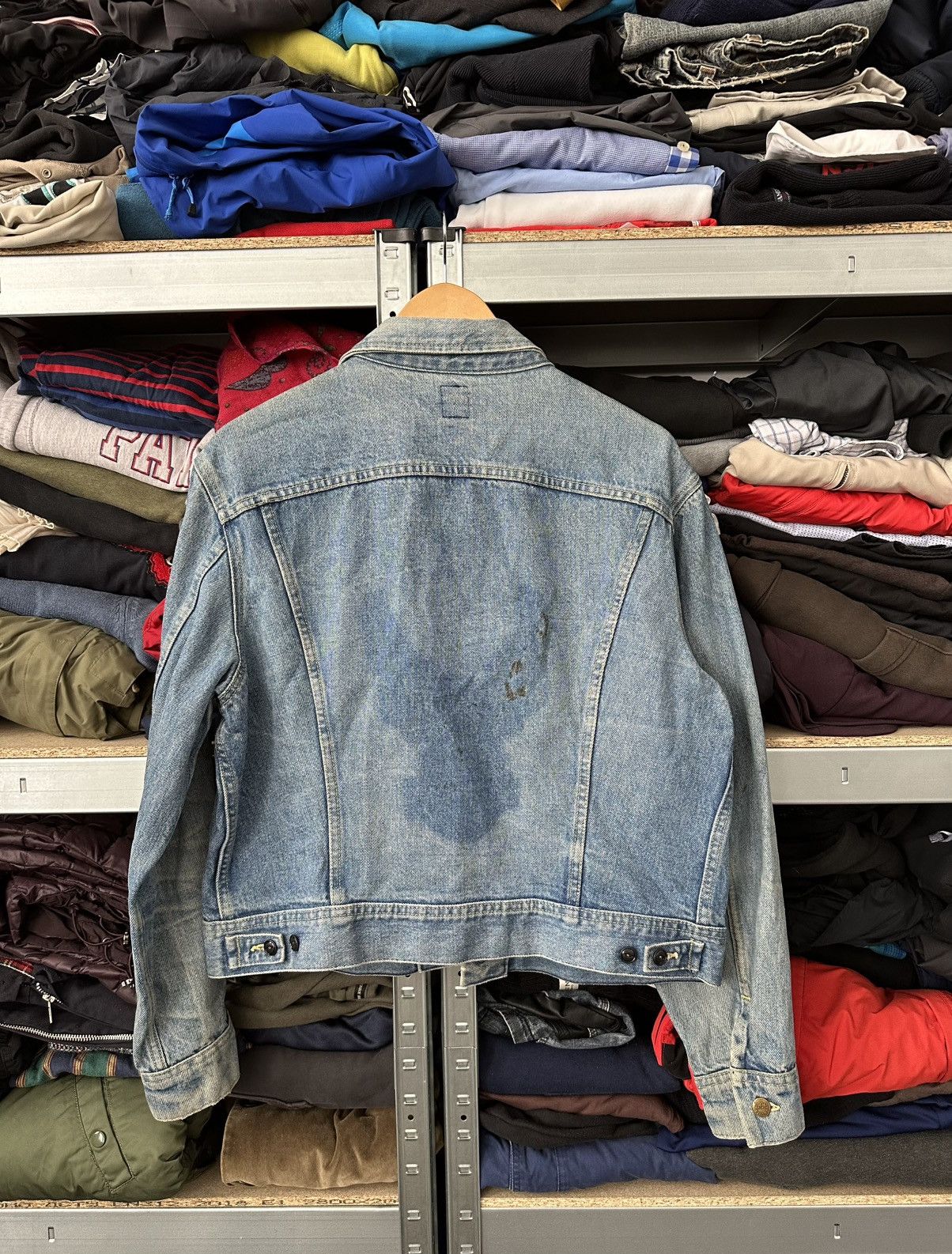 Lee 🚨Crazy Vintage 90s Lee Riders Blue Denim Trucker Jacket USA Size US S / EU 44-46 / 1 - 15 Thumbnail