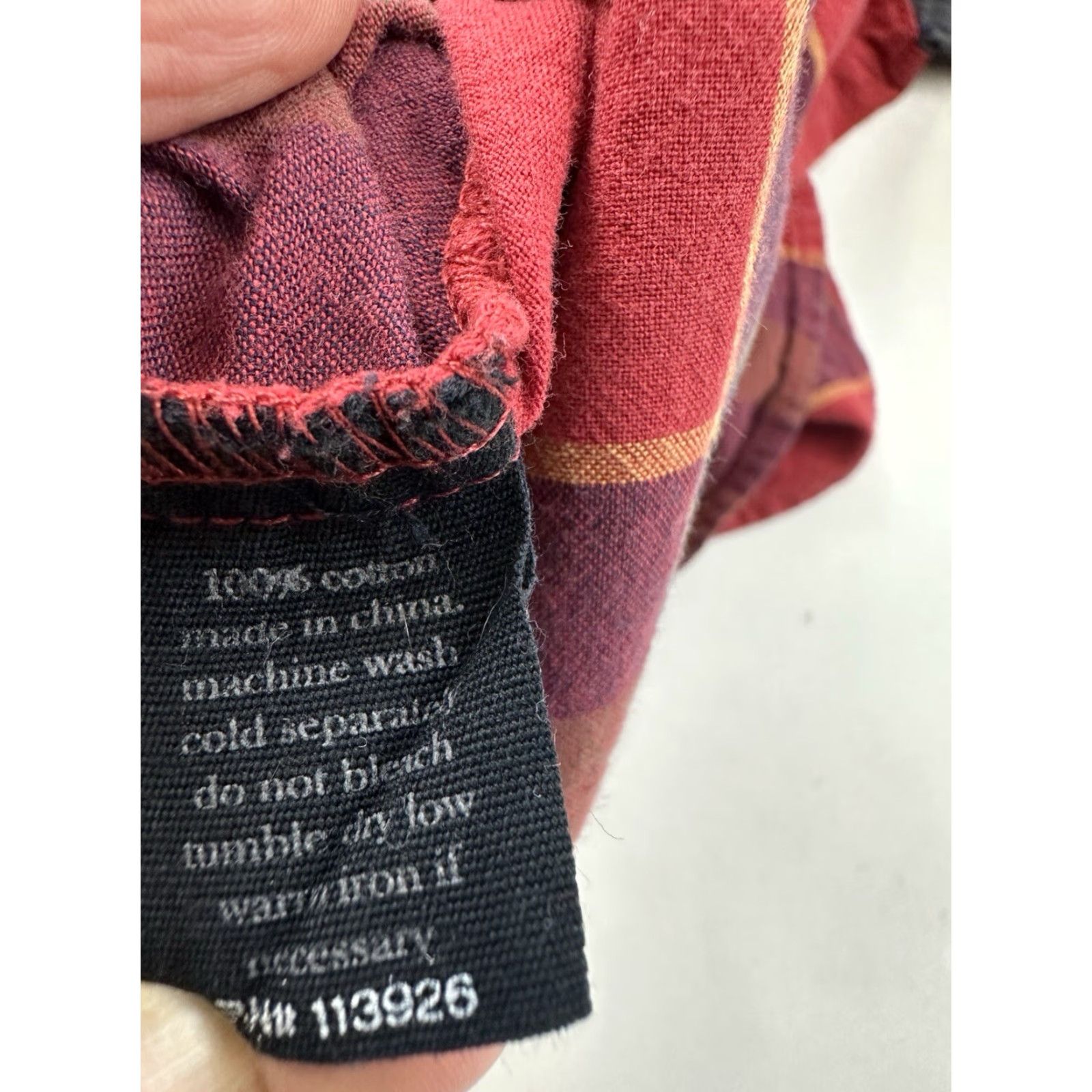 Denime Life After Denim Shirt Mens XL Red Plaid Long Sleeve Button-Up Cotton Casual Size US XL / EU 56 / 4 - 6 Thumbnail