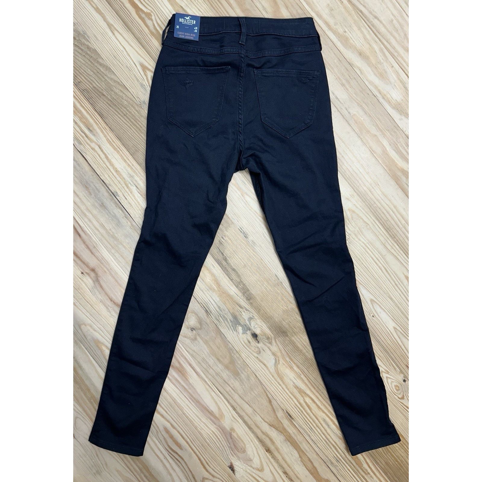 Hollister Hollister Jeans Womens 3S 26x26 Black Curvy HighRise Legging Size 26" / US 2 / IT 38 - 7 Thumbnail