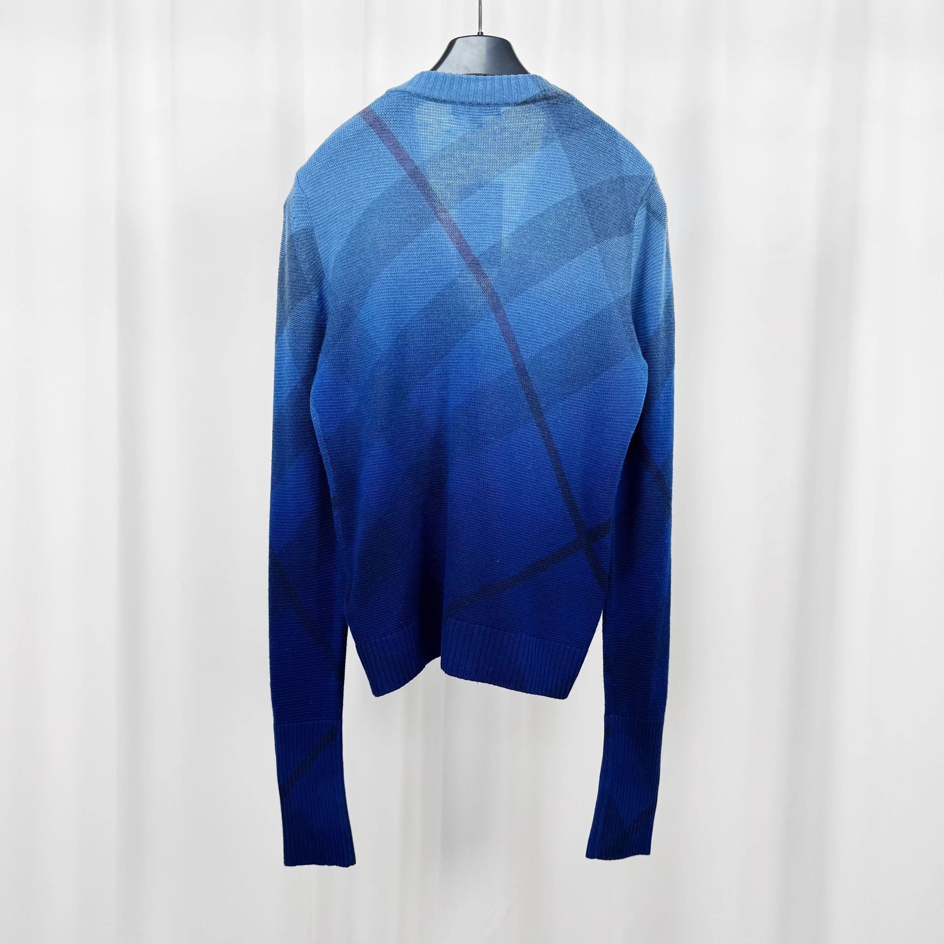 Burberry Burberry Wool Check Knit Cardigan M New Size US M / EU 48-50 / 2 - 2 Thumbnail