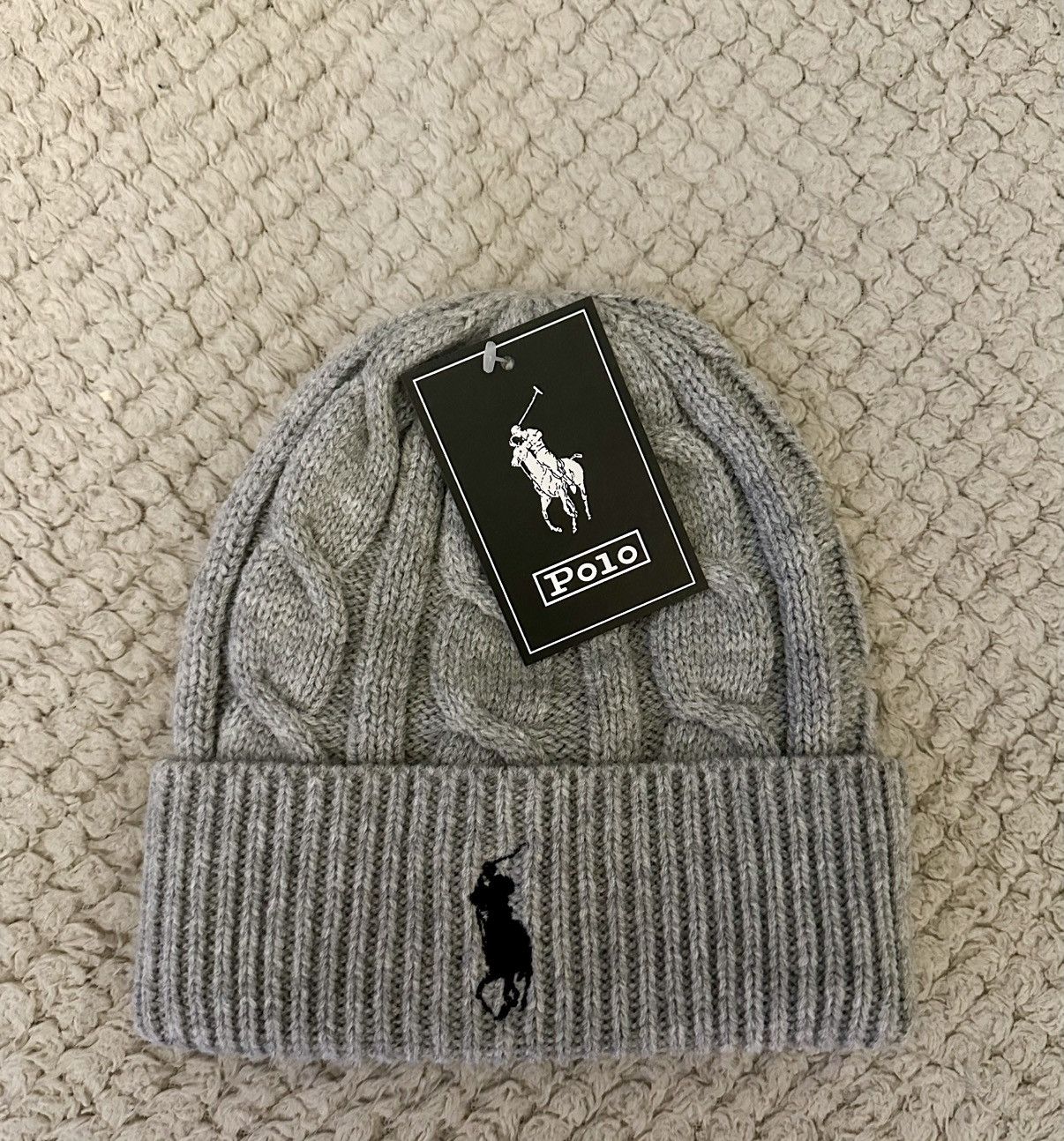 Polo Ralph Lauren × Ralph Lauren Ralph Lauren Cable Knit Beanie Size ONE SIZE - 2 Thumbnail
