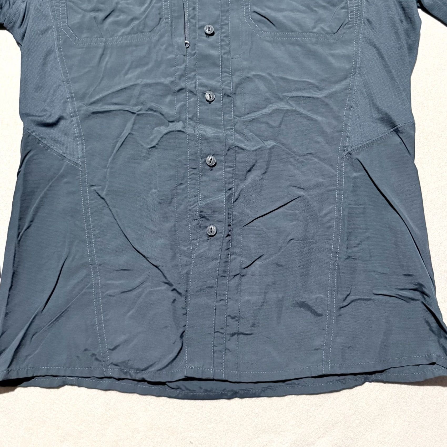 Vintage KUHL Invoke Shirt Men Navy Long Sleeve Button Pockets Small Size US S / EU 44-46 / 1 - 7 Thumbnail
