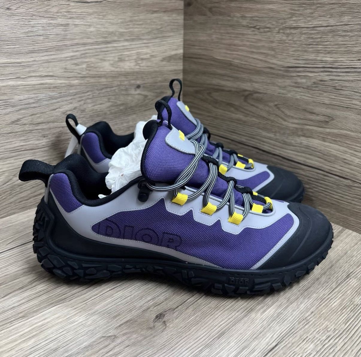 Dior Dior Izon Black and Purple Low-top Hiking Sneakers J41 Size US 8.5 / EU 41-42 - 4 Thumbnail