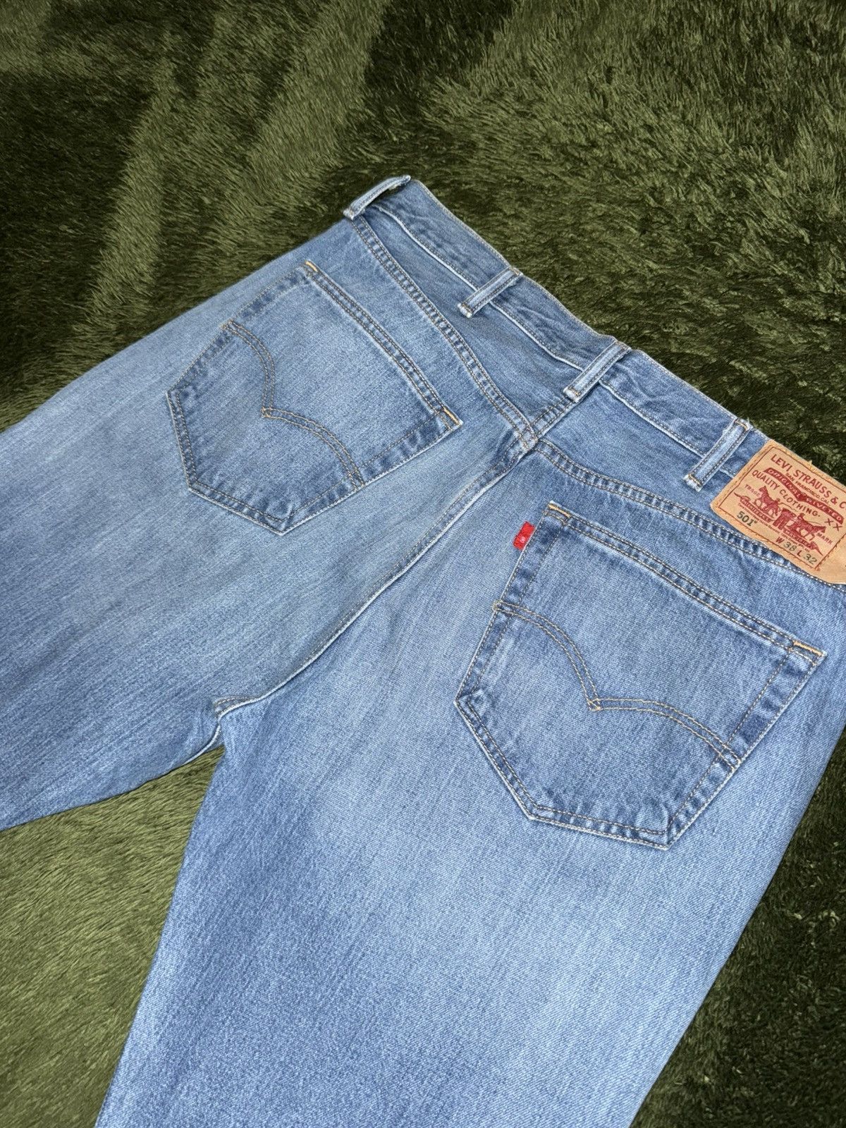 Levi's [W38/L32] Levi’s 501 Original Blank Tab Denim Indigo Size US 38 / EU 54 - 8 Thumbnail