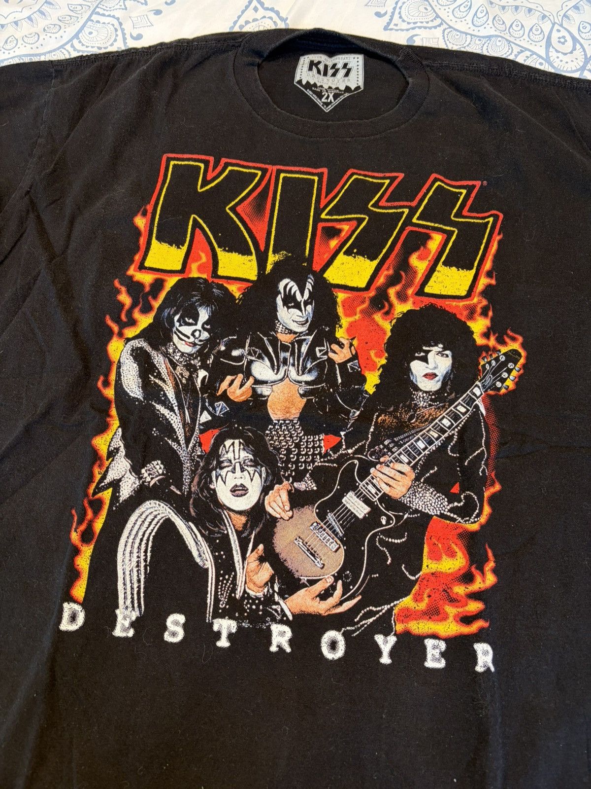 Vintage Kiss Shirt 2XL Size US XXL / EU 58 / 5 - 2 Thumbnail