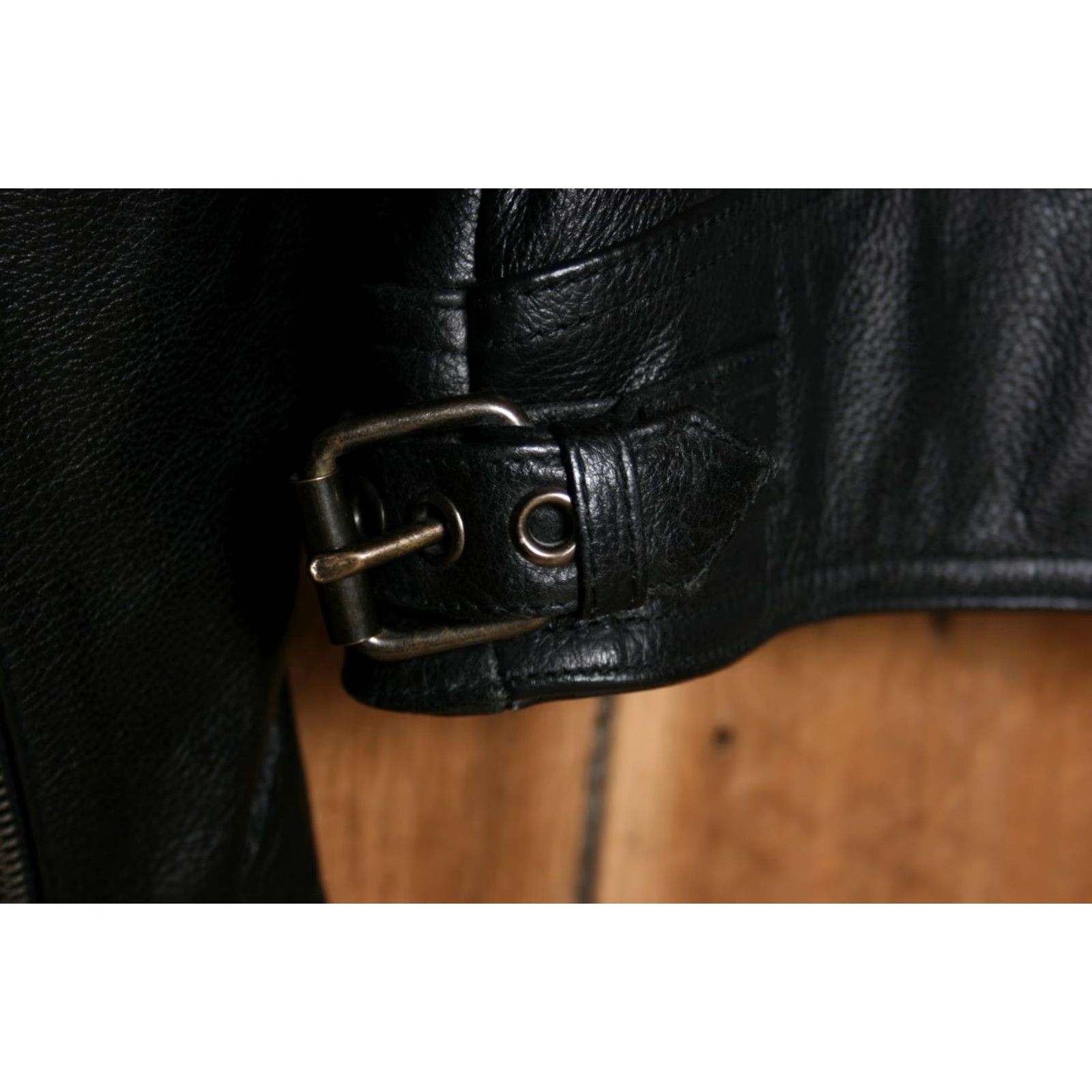 Vintage HIGHWAY ONE Heavy Black Leather Jacket Mens Sz. L Biker Zip-Out Liner Thinsulate Insulation Heavyweight Leather Jacket Size US L / EU 52-54 / 3 - 7 Thumbnail