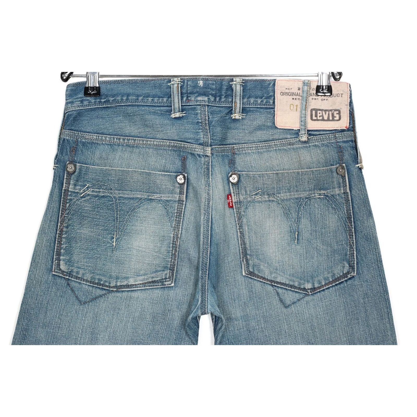 Levi's VINTAGE LEVI’S 80s Red Button BIG DADDY Straight Jeans Men 31/32 Blue Denim DZ6707 Width 31 L32 Size US 31 - 4 Thumbnail