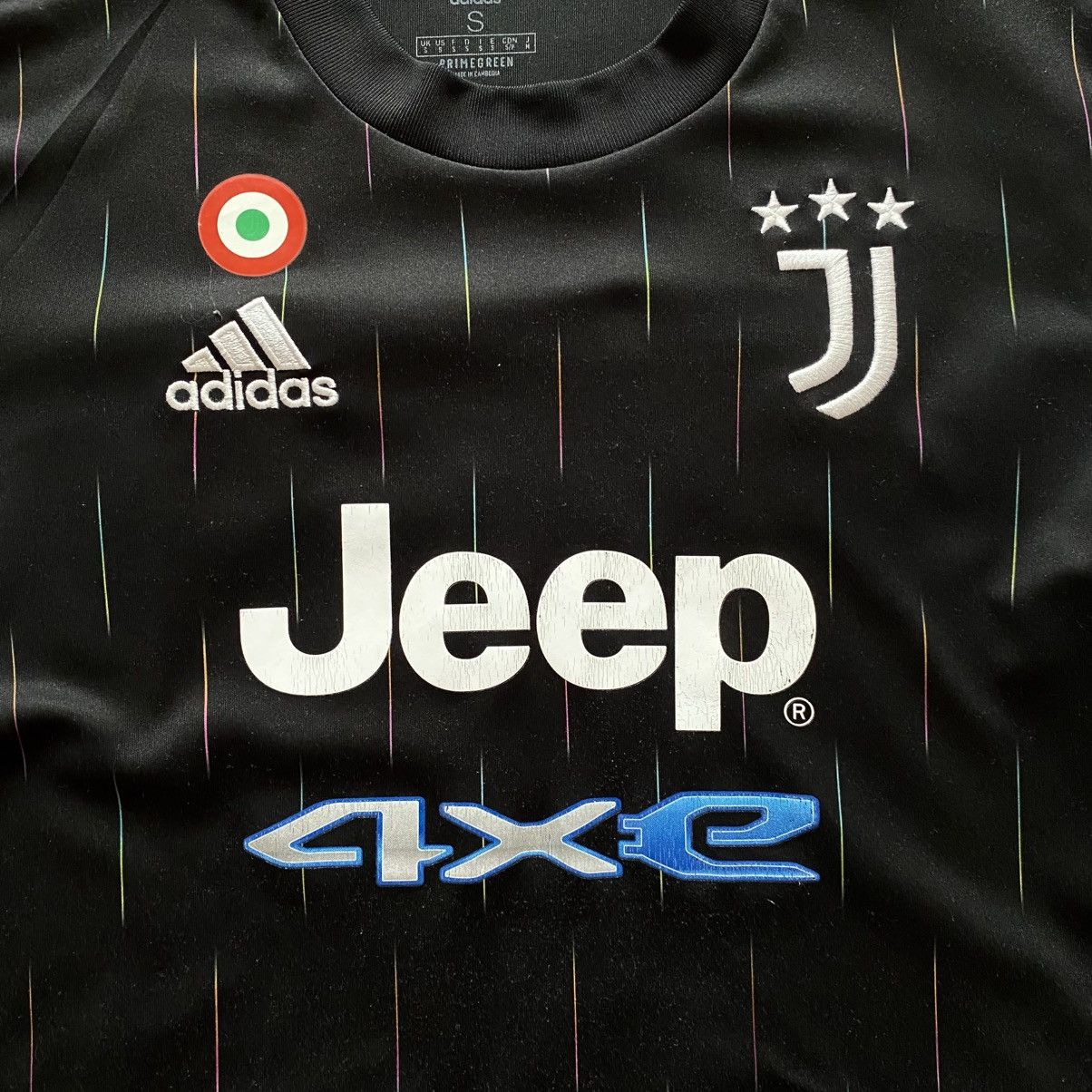 Adidas × Vintage Adidas Juventus 2021/22 Chiesa 22 UEFA Black Away Jersey Tee Size US S / EU 44-46 / 1 - 2 Thumbnail