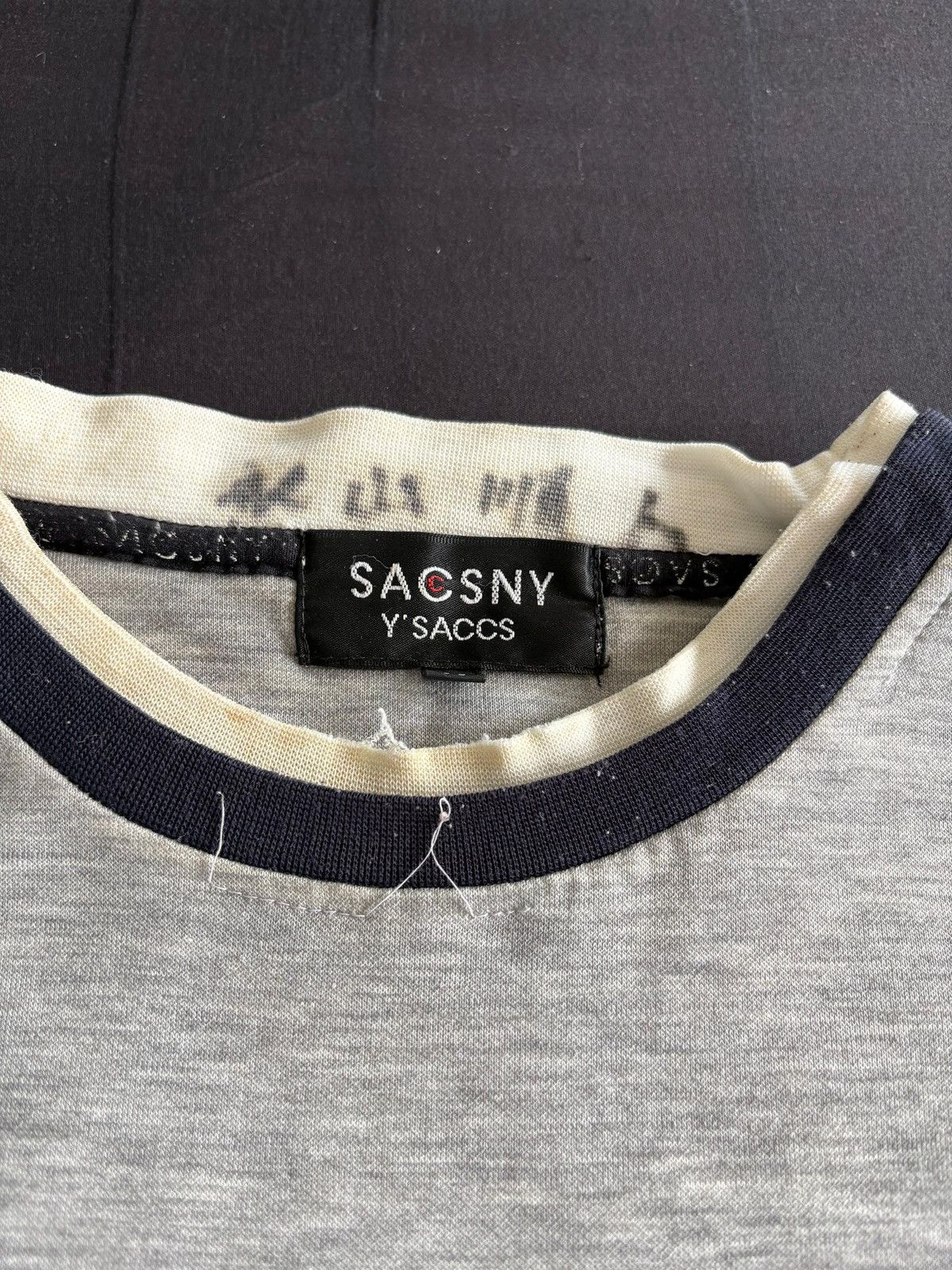 Yohji Yamamoto Vintage 90s Yohji Yamamoto Crewneck Long Sleeve T-shirt Size US M / EU 48-50 / 2 - 6 Thumbnail