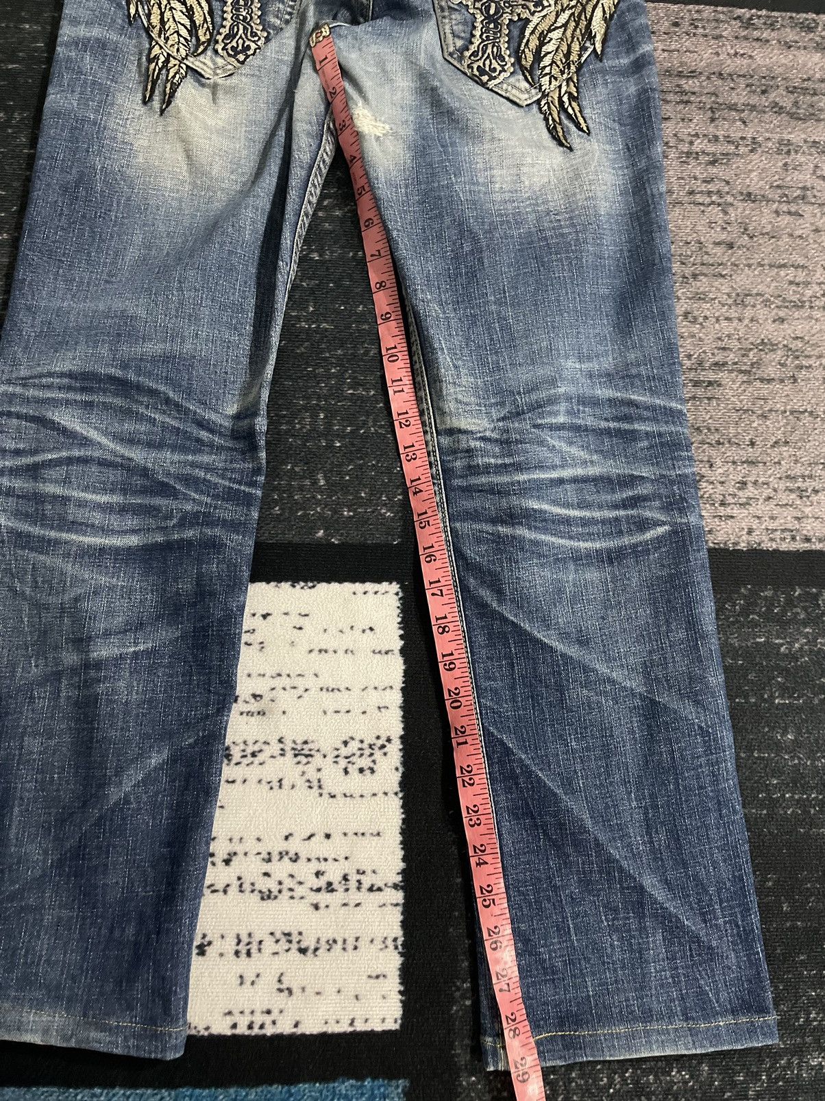 Japanese Brand VINTAGE RED PEPPER JAPAN&CO EMBROIDERY LOGO DENIM JEANS Size US 34 / EU 50 - 22 Thumbnail