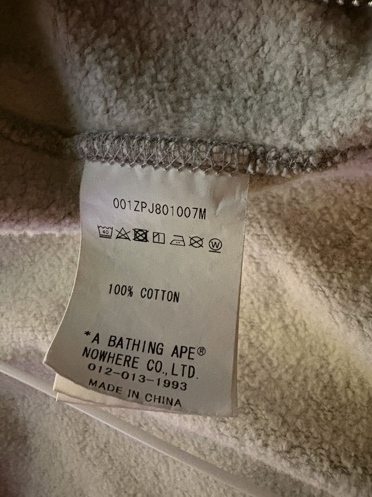 Bape One Point College Full Zip Hoodie Size US M / EU 48-50 / 2 - 6 Thumbnail