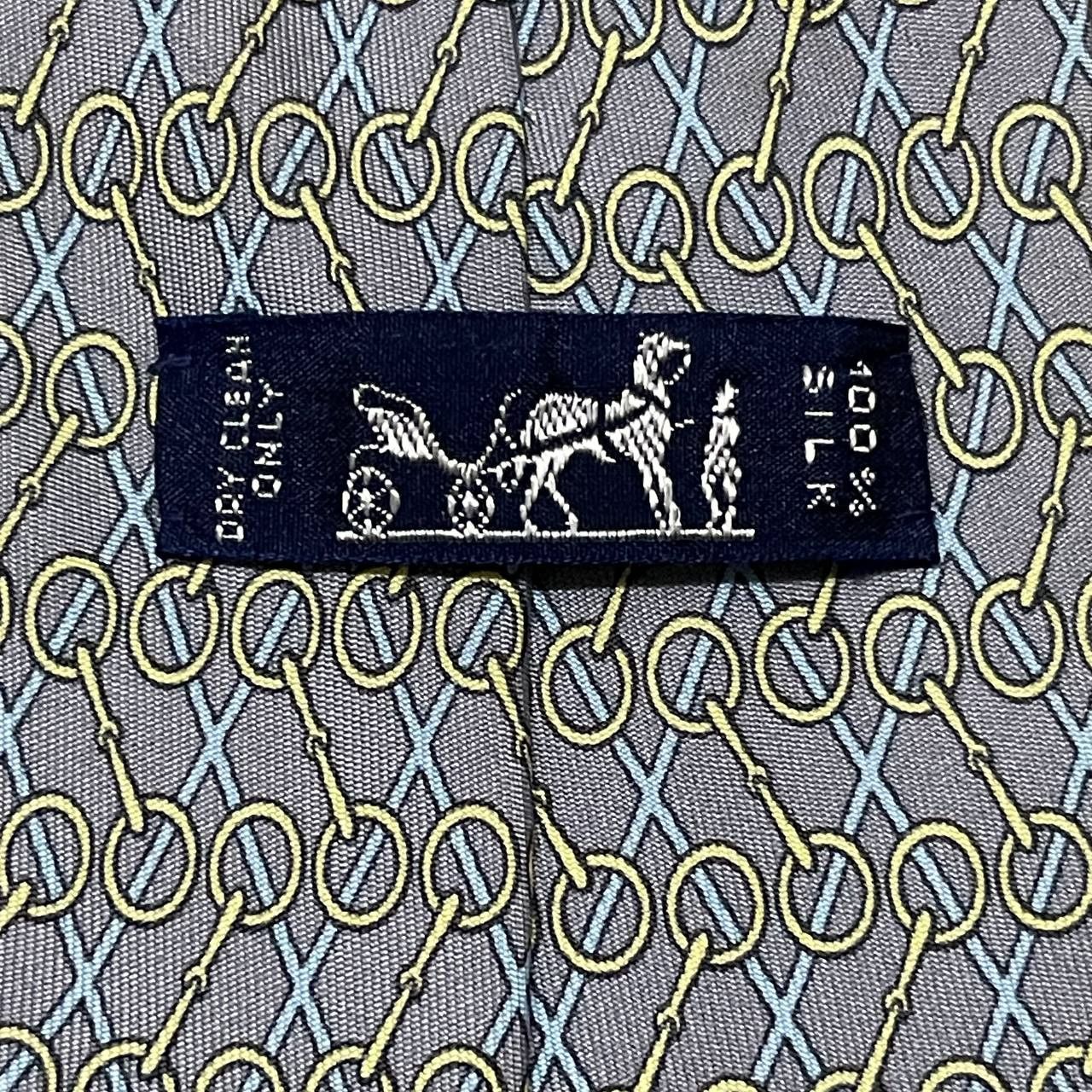 Hermes Vintage Hermes Paris Silk Tie Size ONE SIZE - 7 Thumbnail